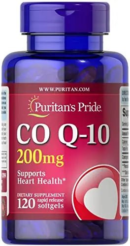 Puritan's Pride Q-Sorb CoQ10 200mg Supports Heart Health,120 Softgels - TrustMedUSA