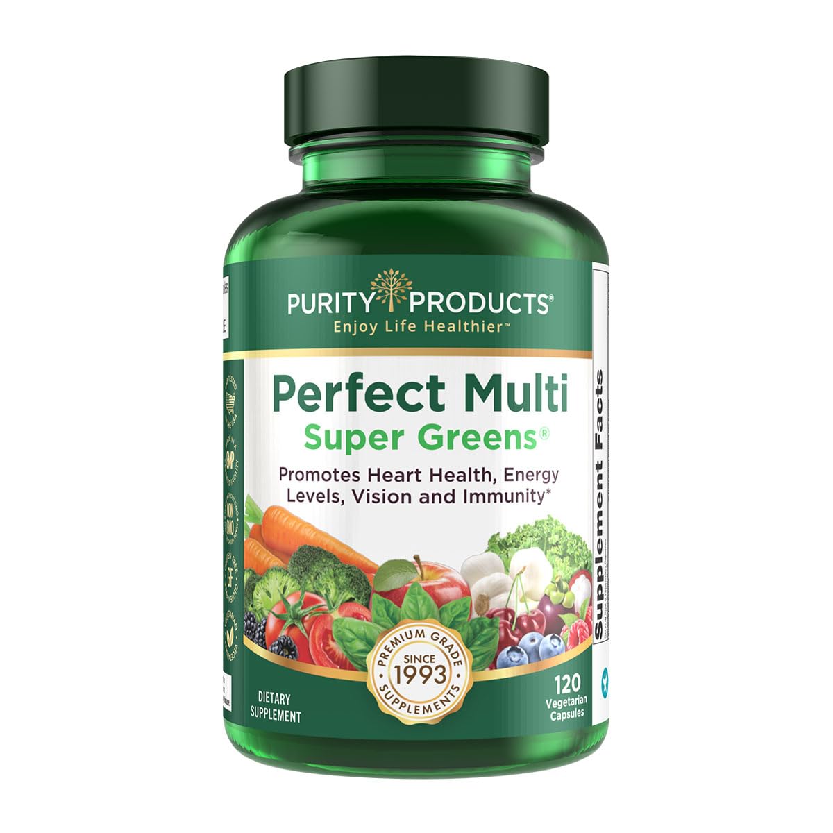 Purity Products Perfect Multi Super Greens Dietary Supplement Health Nutrition, 120 count - TrustMedUSA