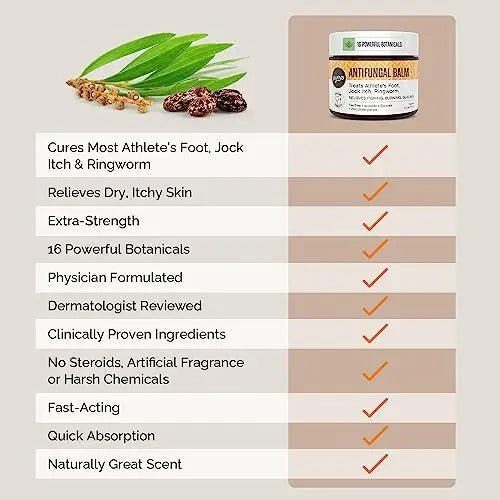 Puriya Tea Tree Oil Antifungal Cream, Plant-Powered Athletes Foot Cream Treatment - TrustMedUSA