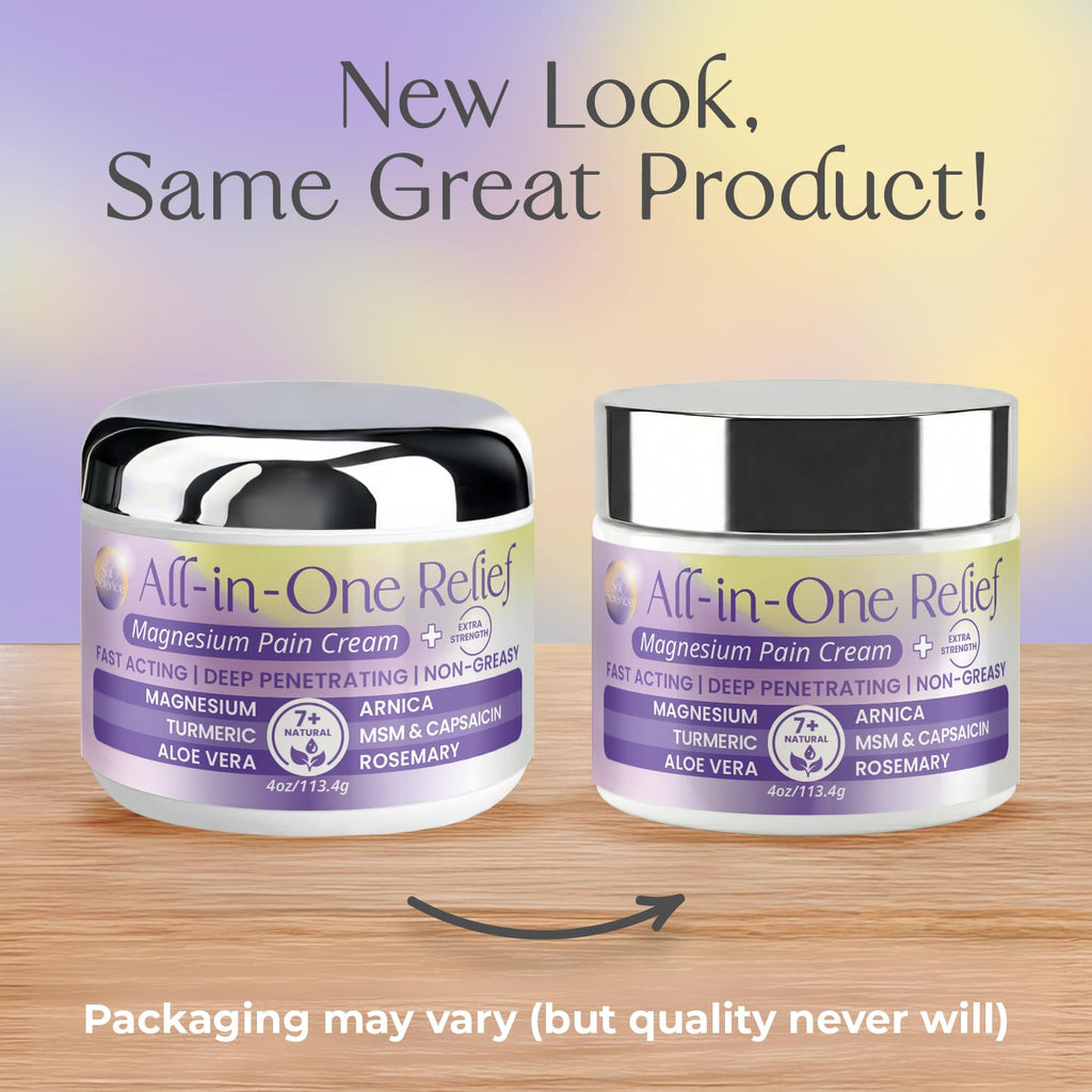 PURPLE CANYON All in One Magnesium Pain Cream – Natural Pain Relief Cream with Arnica, MSM & Capsaicin for Muscle & Joint Support – Fast-Absorbing, Non-Greasy Formula with Aloe Vera & Turmeric - TrustMedUSA