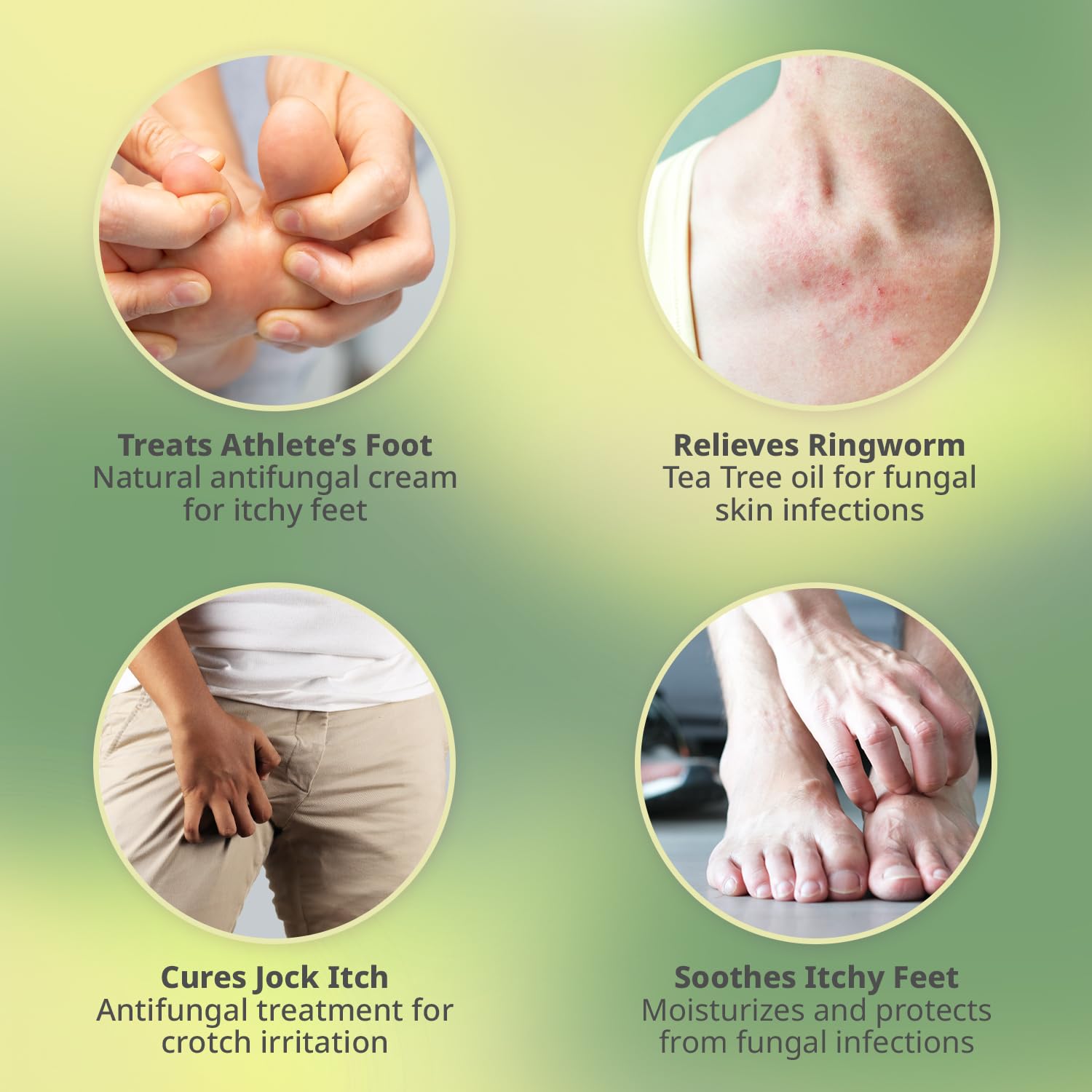 PURPLE CANYON Anti Fungal Balm with 15% Undecylenic Acid – Antifungal for Athletes Foot, Jock Itch & Ringworm – Tea Tree, Menthol & Essential Oils - TrustMedUSA