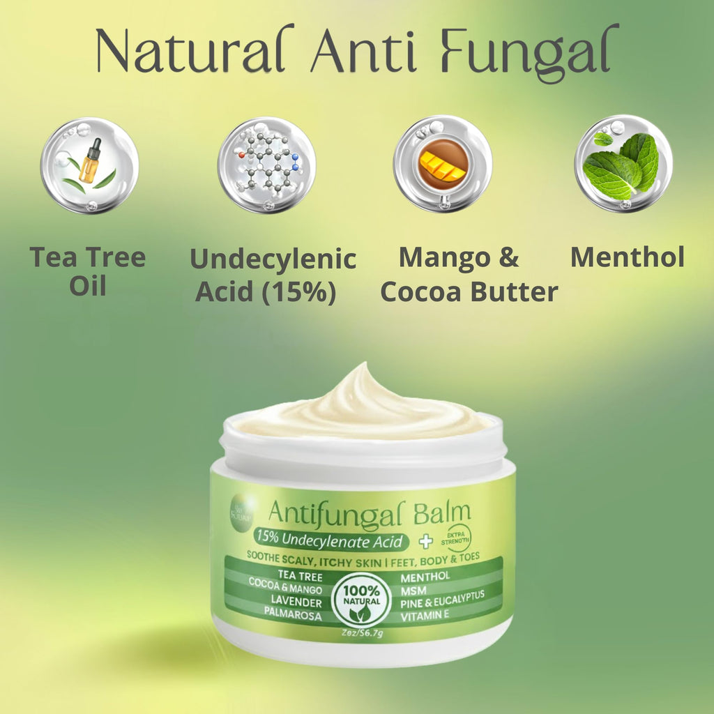 PURPLE CANYON Anti Fungal Balm with 15% Undecylenic Acid – Antifungal for Athletes Foot, Jock Itch & Ringworm – Tea Tree, Menthol & Essential Oils - TrustMedUSA