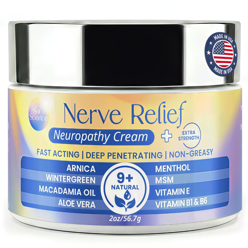 PURPLE CANYON Nerve Pain Relief Cream for Neuropathy – for Feet & Legs | MSM, Arnica, Alpha Lipoic Acid | Fast-Absorbing, Non-Greasy Formula | 2 oz - TrustMedUSA