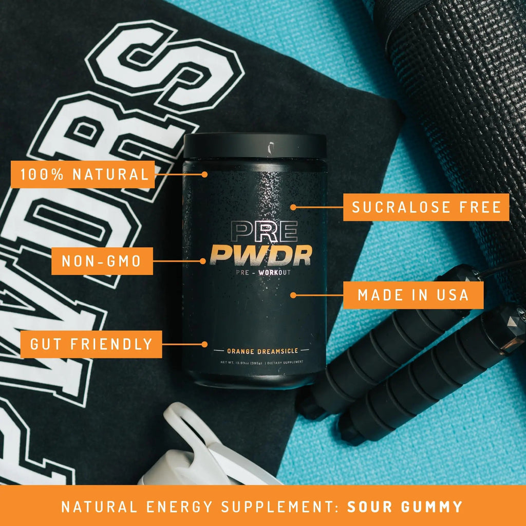 PWDRS PRE Pre-Workout Powder - Energy, Pump, Endurance, Focus, Strength Supplement - TrustMedUSA