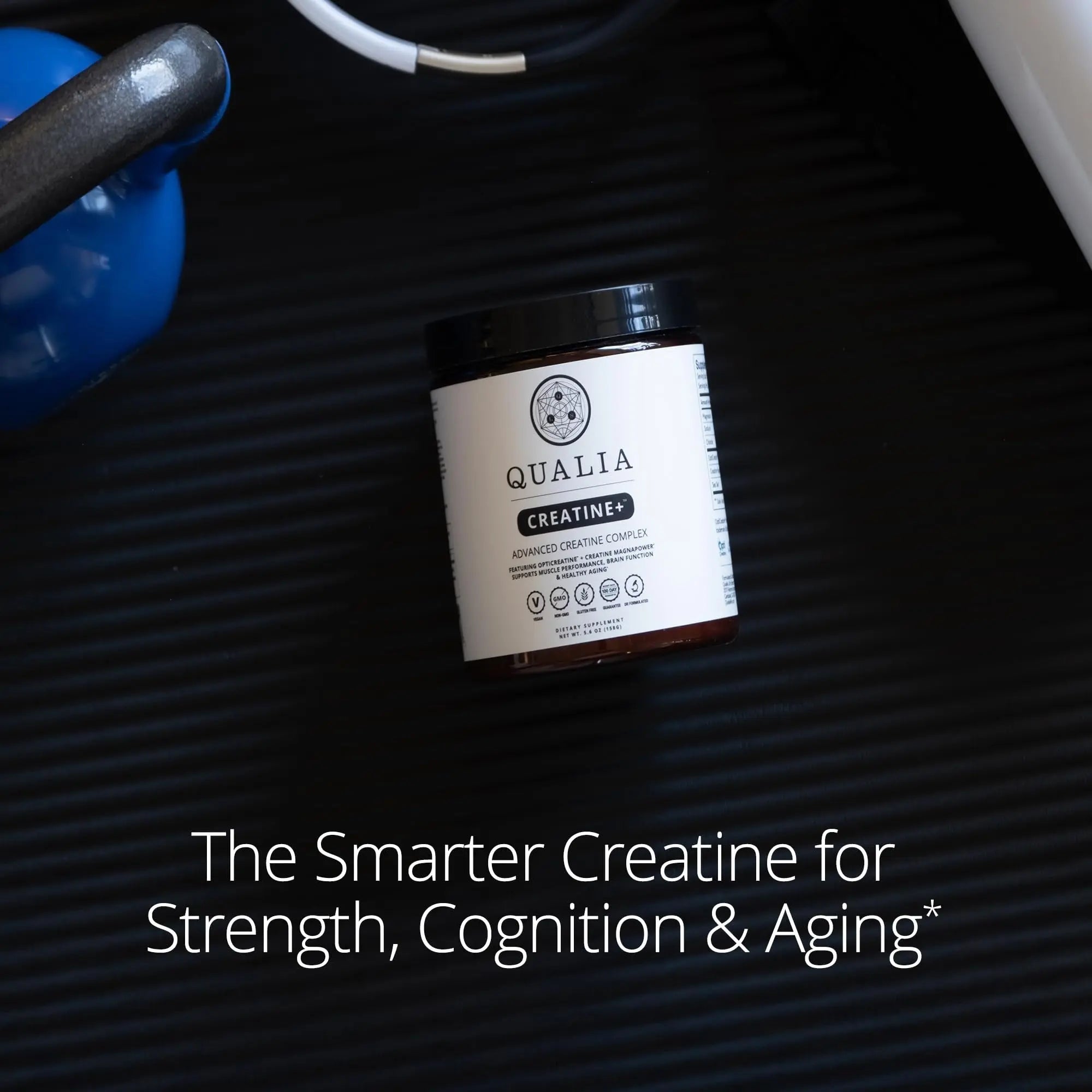 Qualia Creatine | Advanced Creatine Complex | 2 Sources + Magnesium | Optimized Absorption | Muscle Performance, Brain Function, & Healthy Aging (30 Servings) - TrustMedUSA
