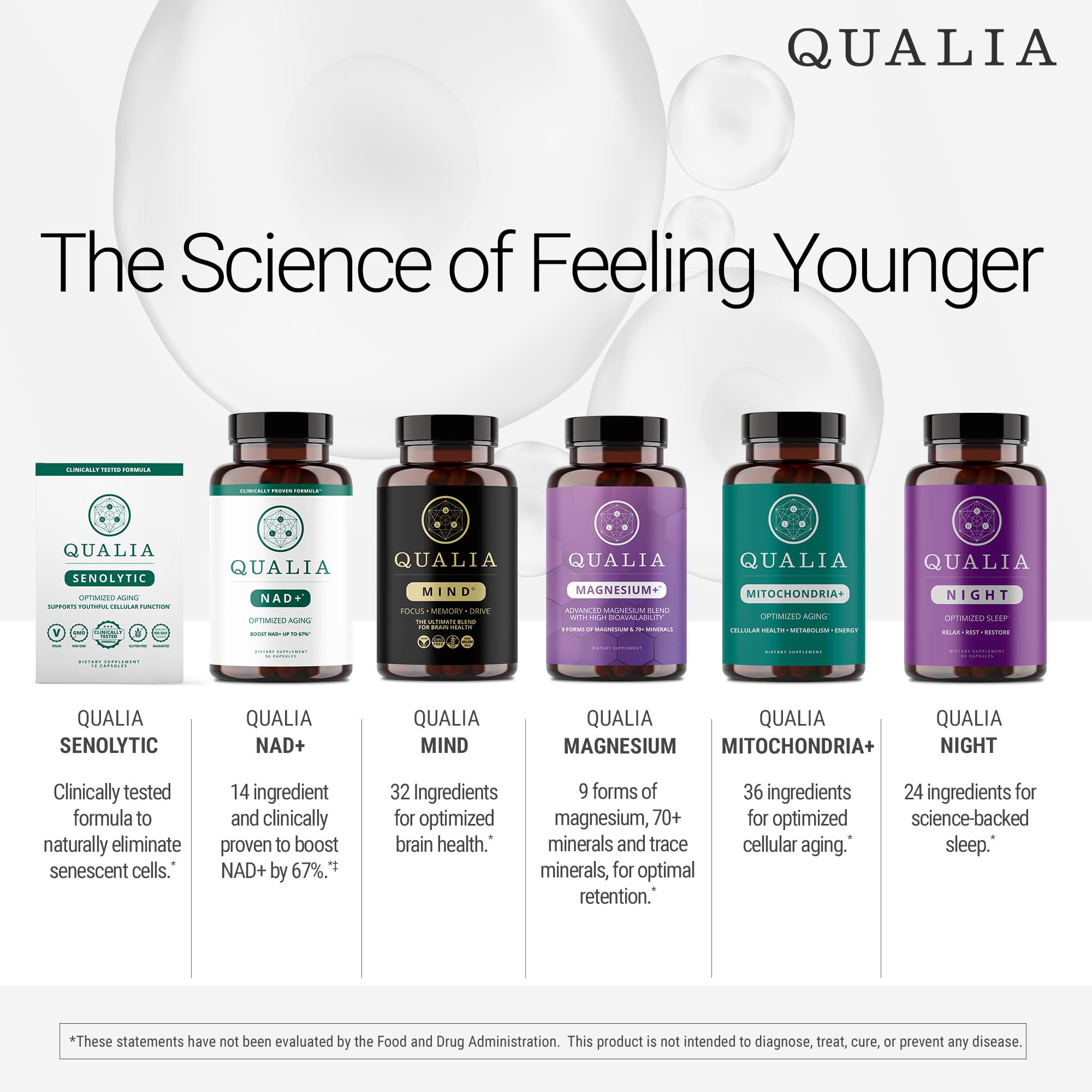 Qualia Mind (Caffeine Free) | The Ultimate Blend for Brain Health* | Doctor-Formulated Nootropic to Fuel Focus & Concentration* | Supports Long Term Brain Health| Maintain Drive & Productivity - TrustMedUSA