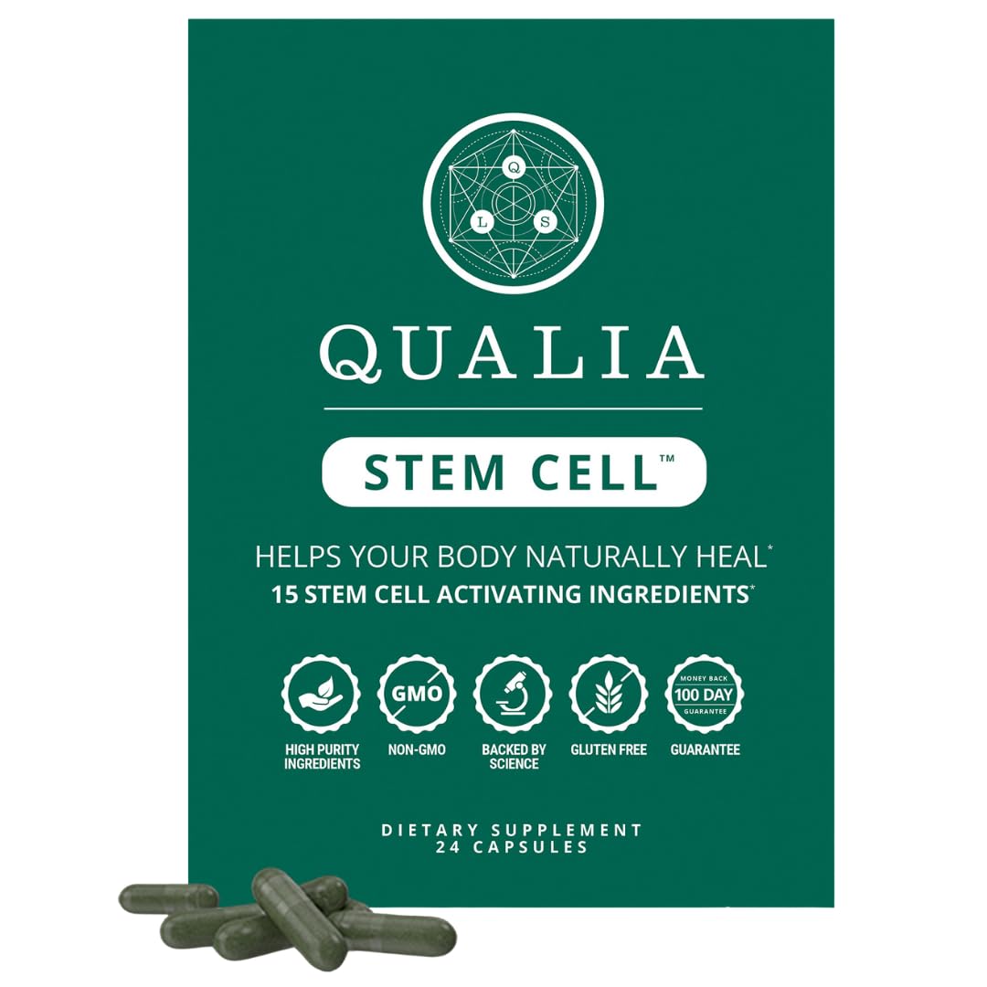 Qualia Stem Cell — Stem Cell Supplement Support with Royal Jelly, Astragalus & Sea Buckthorn | 16 Ingredients | 4 Days a Month | Helps Body Naturally heal* - TrustMedUSA