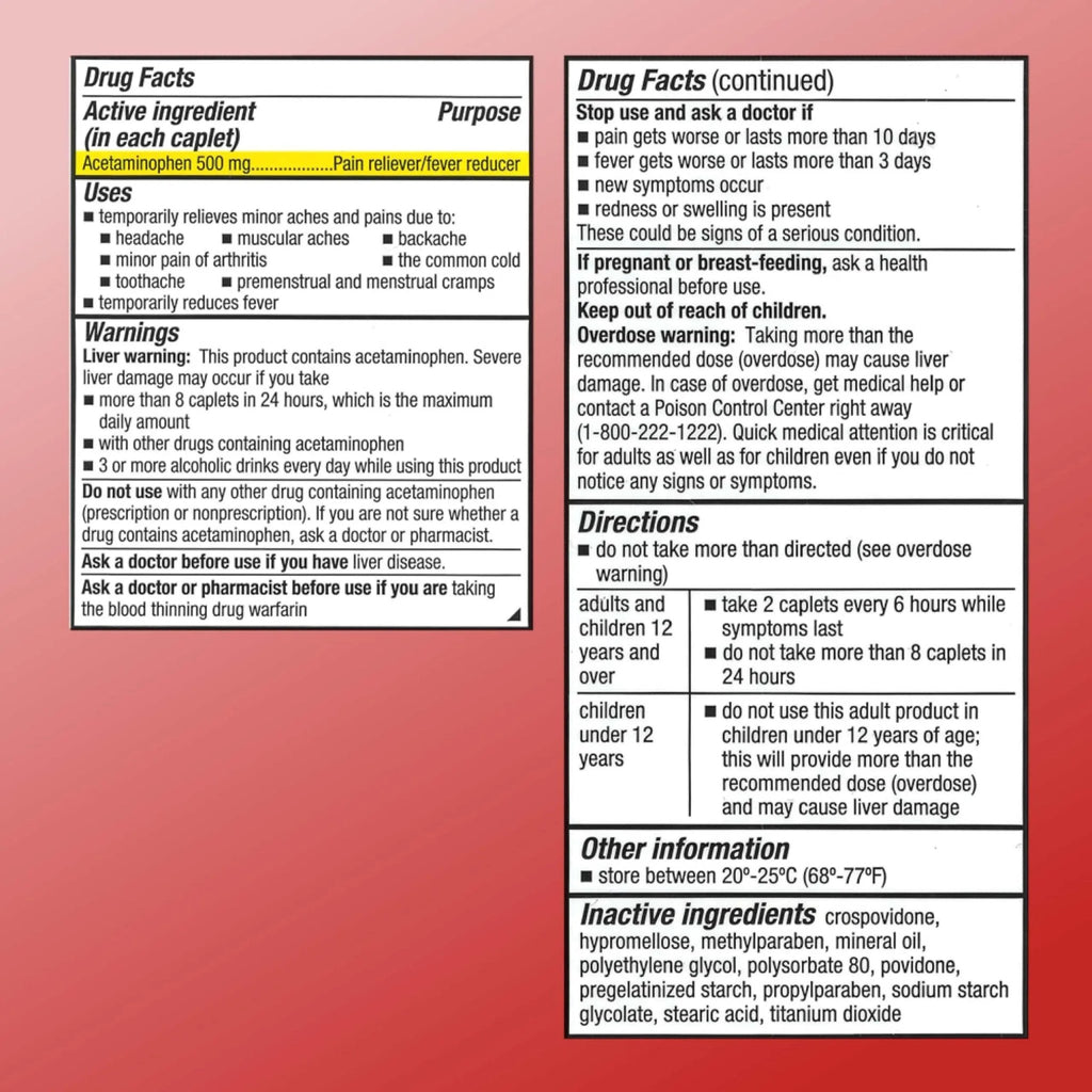 Quality Choice Easy Open Extra Strength Pain Relief, Acetaminophen 500mg Extra Strength, Pain Reliever and Fever Reducer for Headache, Backache, Toothache and Muscle Aches, 150 Count Bottle. - TrustMedUSA
