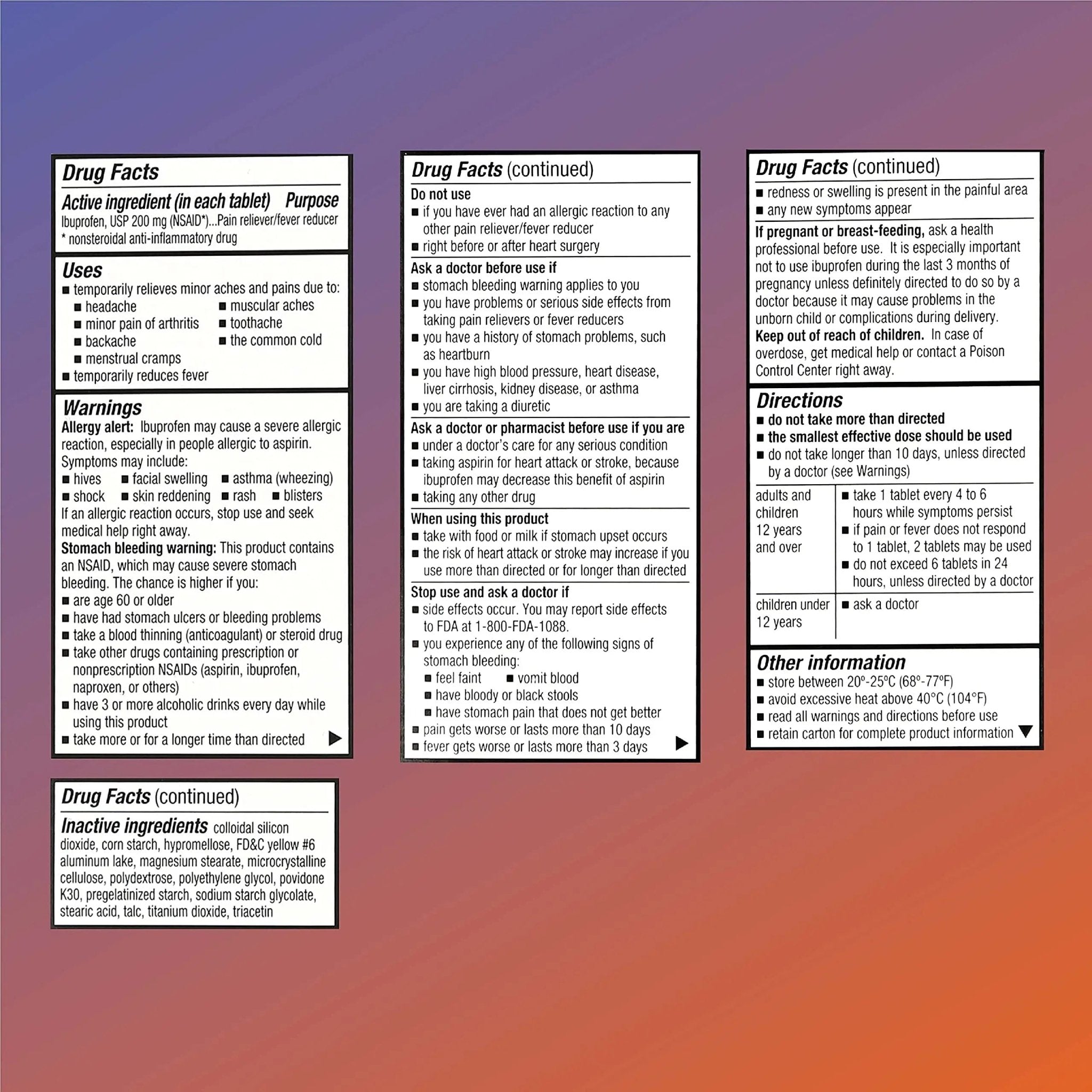 Quality Choice Ibuprofen Tablets, 200 mg, Pain Reliever and Fever Reducer for Arthritis, Toothache, Back Pain, Headache, Body Aches, and More 100 Count of Coated Tablets - TrustMedUSA