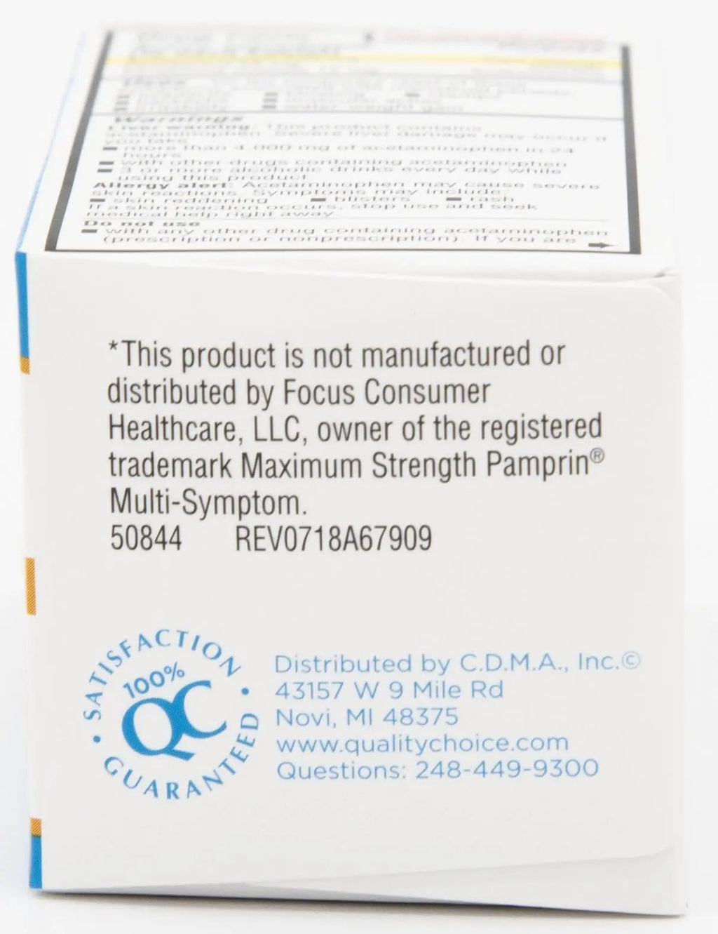 Quality Choice Maximum Strength Mentrual Pain Relief, Multi Symptom Pain Relief Caplets, Cramps, Headache, Bloating, Backache & Irritability, 20 Count Package - TrustMedUSA