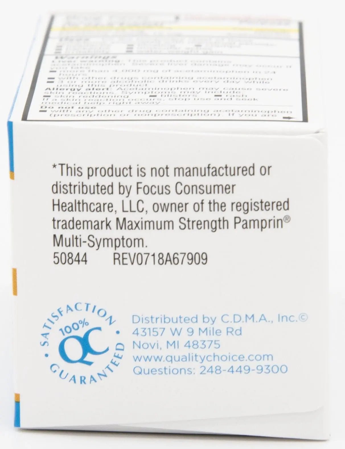 Quality Choice Maximum Strength Mentrual Pain Relief, Multi Symptom Pain Relief Caplets, Cramps, Headache, Bloating, Backache & Irritability, 20 Count Package - TrustMedUSA