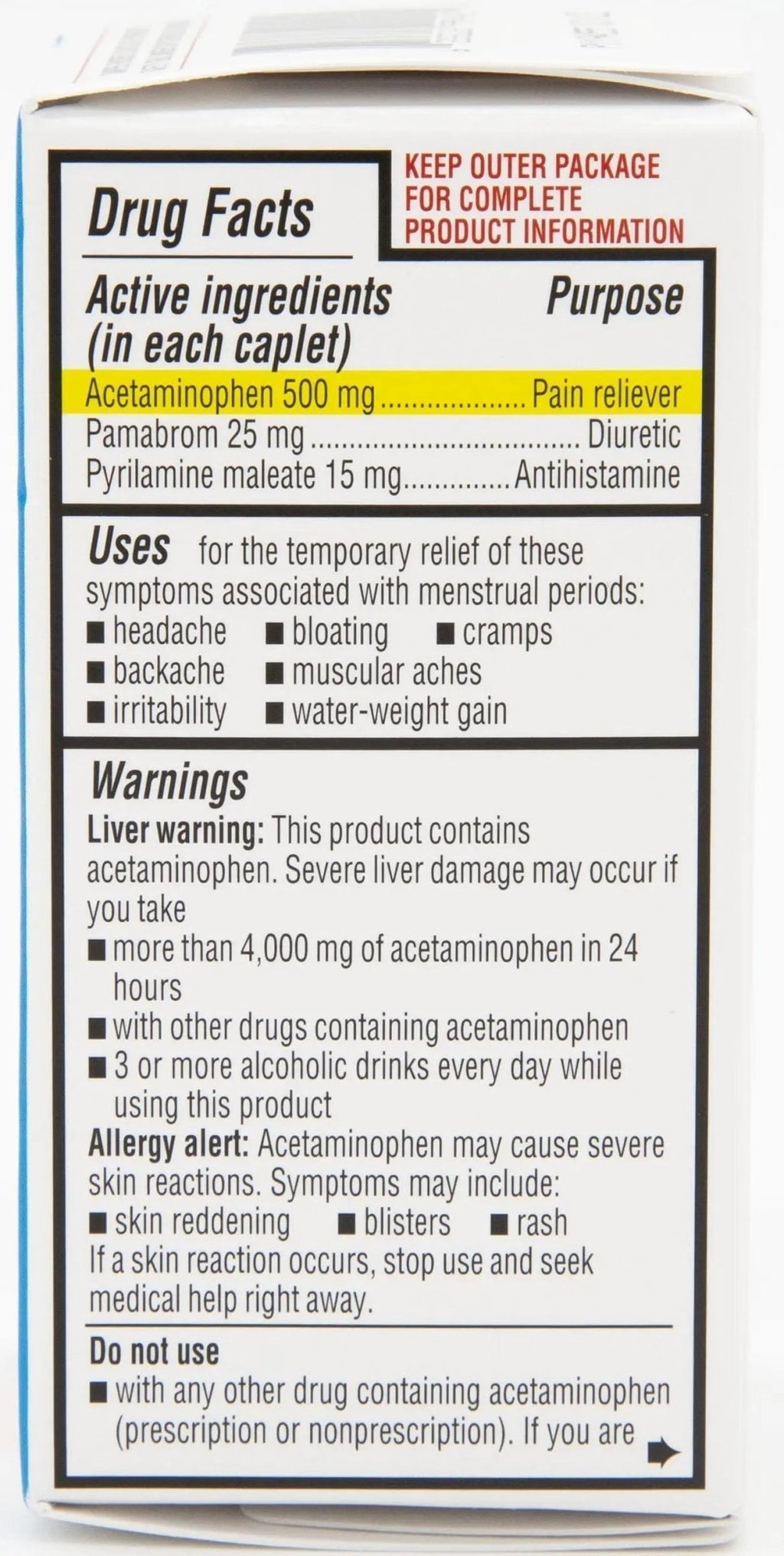 Quality Choice Maximum Strength Mentrual Pain Relief, Multi Symptom Pain Relief Caplets, Cramps, Headache, Bloating, Backache & Irritability, 20 Count Package - TrustMedUSA