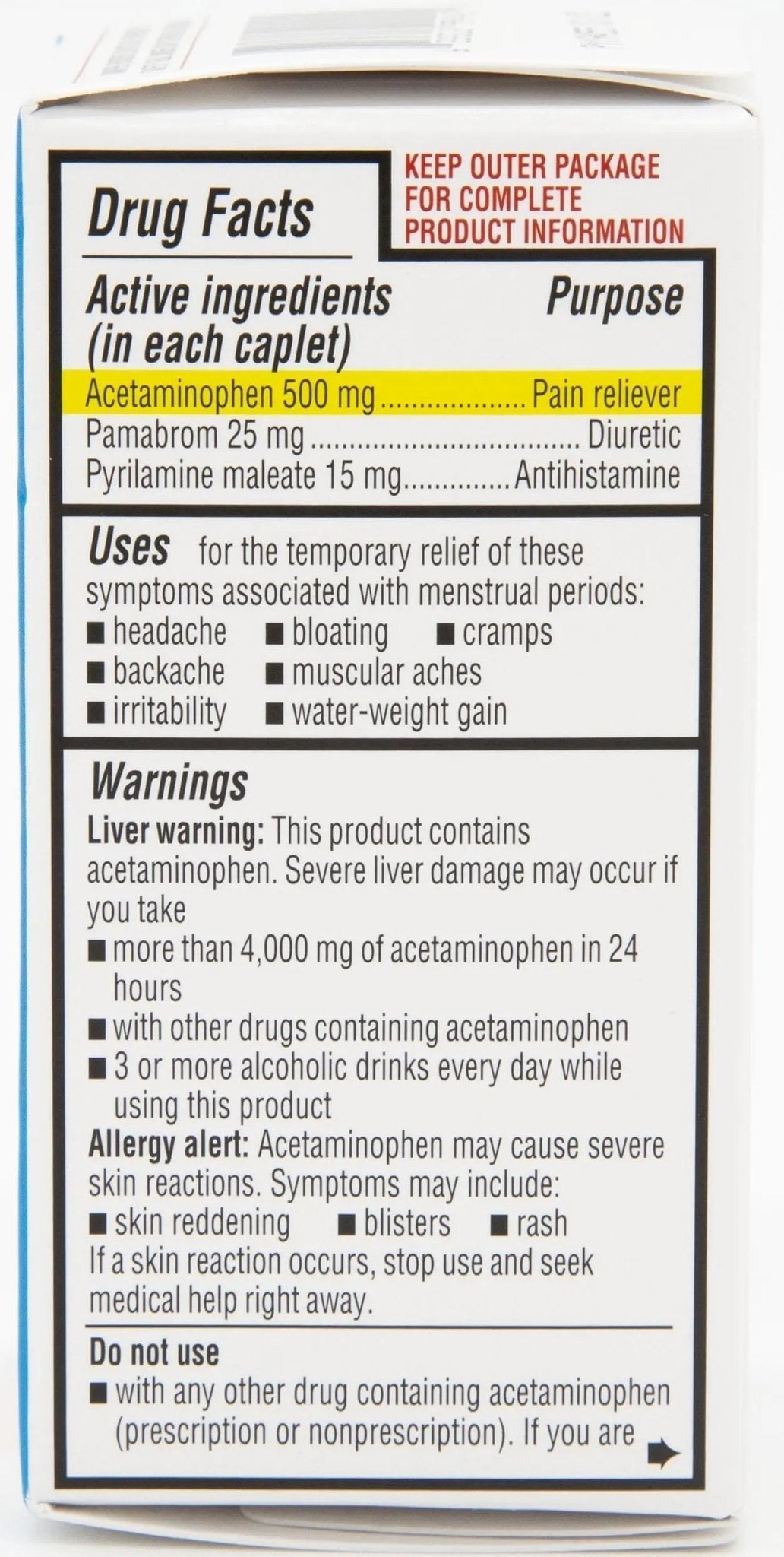 Quality Choice Maximum Strength Mentrual Pain Relief, Multi Symptom Pain Relief Caplets, Cramps, Headache, Bloating, Backache & Irritability, 20 Count Package - TrustMedUSA
