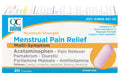 Quality Choice Maximum Strength Mentrual Pain Relief, Multi Symptom Pain Relief Caplets, Cramps, Headache, Bloating, Backache & Irritability, 20 Count Package - TrustMedUSA