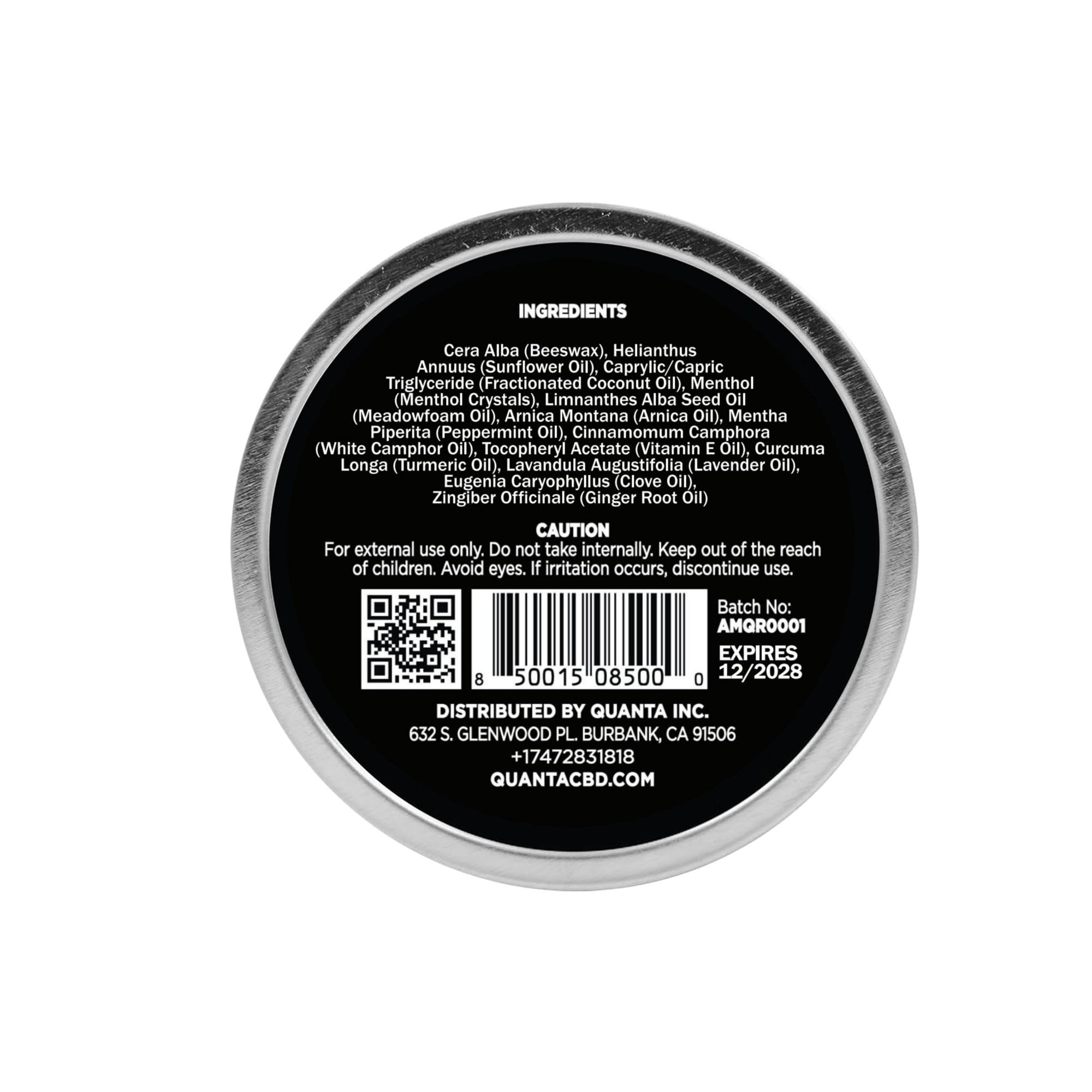 Quanta Muscle Rub - Coconut Oil, Vitamin E, Arnica, Ginger Root, Turmeric & Lavender – 1 oz - TrustMedUSA