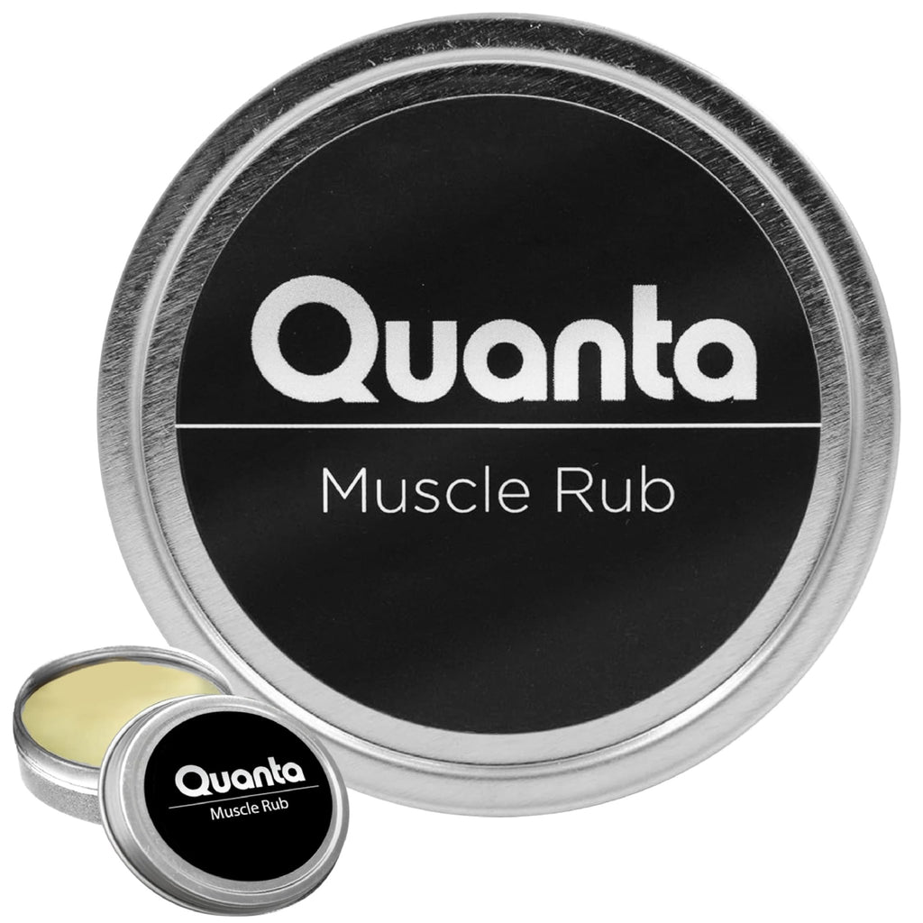 Quanta Muscle Rub - Coconut Oil, Vitamin E, Arnica, Ginger Root, Turmeric & Lavender – 1 oz - TrustMedUSA