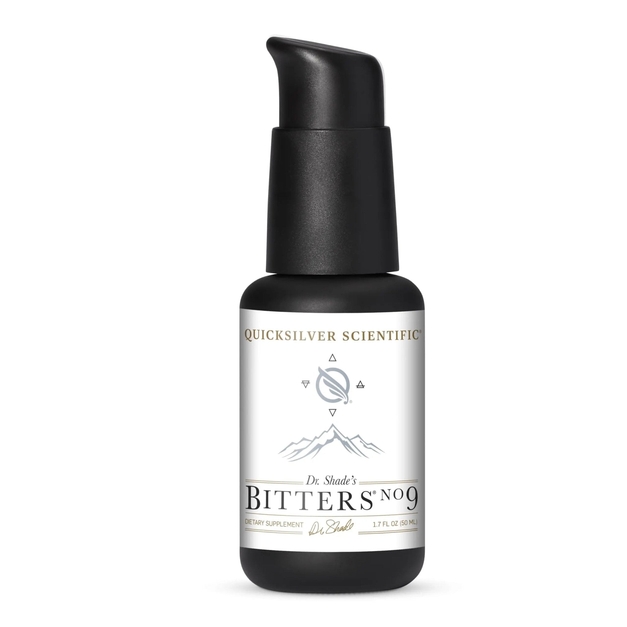 Quicksilver Scientific Dr. Shade's Bitters No. 9 - for Digestion - Fast Acting Liposomal Digestive Bitters with Milk Thistle, Burdock Root & Juniper Essential Oil - Digestive Support (50ml) - TrustMedUSA