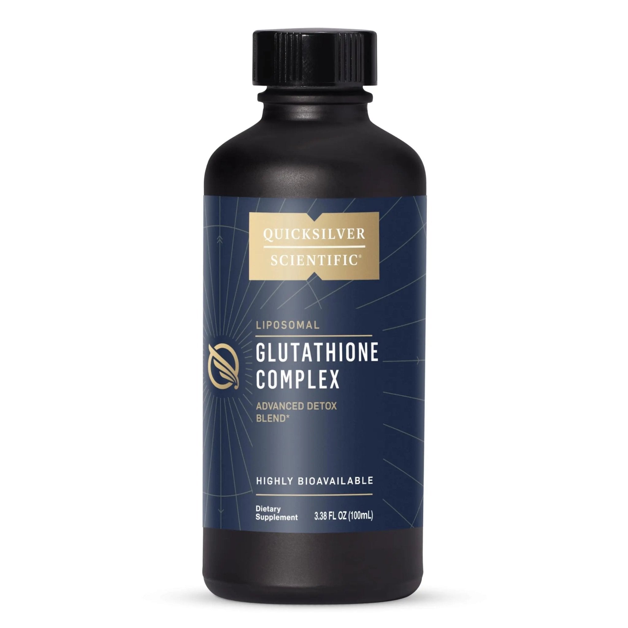 Quicksilver Scientific Glutathione Complex - Superior Absorption Antioxidant Supplement with Liquid Glutathione & Milk Thistle - Vitamin B Complex - Supplement for Daily Use (3.38 fl oz) - TrustMedUSA