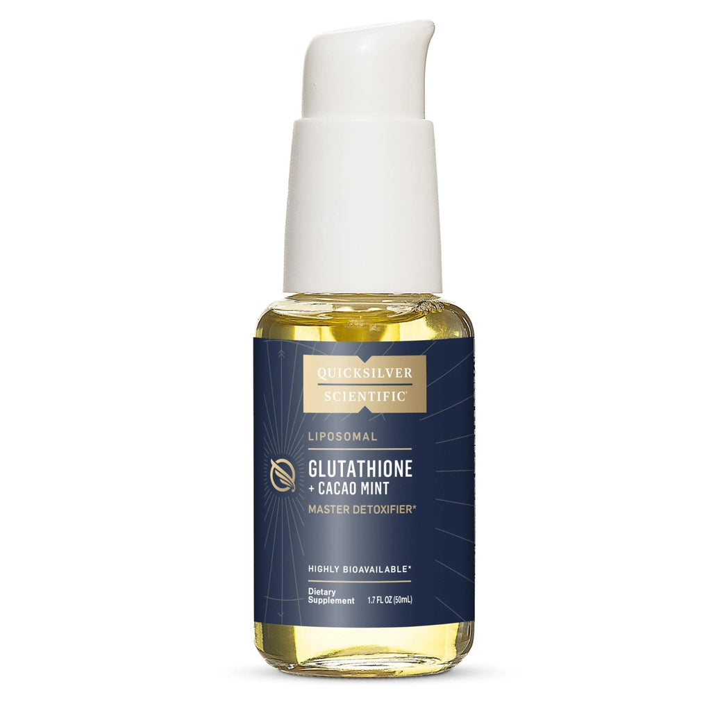 Quicksilver Scientific Liposomal Glutathione - Superior Absorption Oral Glutathione Supplement for Detox & Immune Support - Cacao Mint (1.7 fl oz) - TrustMedUSA