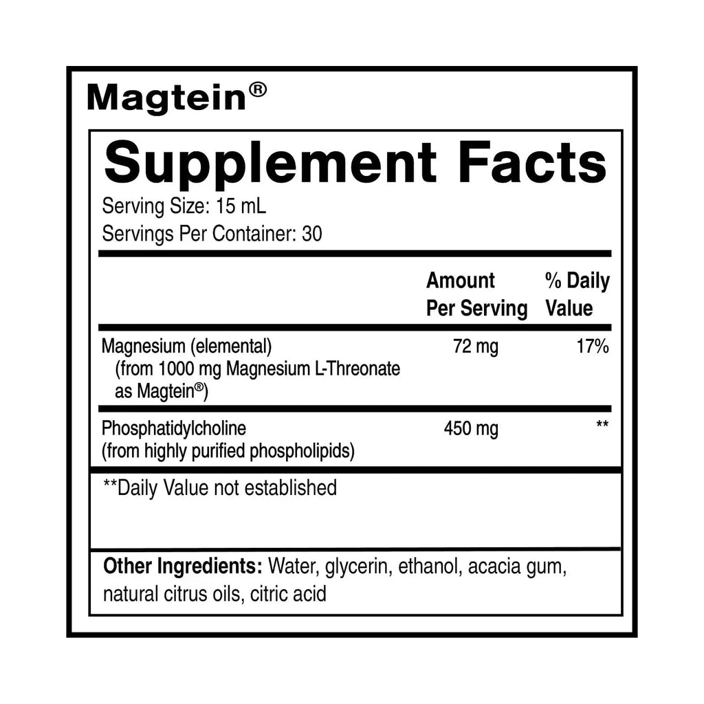Quicksilver Scientific Liposomal Magtein - Magnesium Supplement for Brain Function Support - Stress, Sleep & Memory Support - Gluten-Free, Sugar-Free & Vegan - 15.2 fl oz (30 Servings) - TrustMedUSA