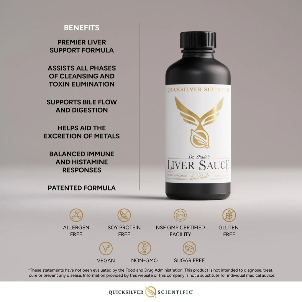 Quicksilver Scientific Liver Sauce - Liposomal Liver Detox with DIM, Quercetin, Lipoic Acid, Milk Thistle and Dandelion Root Supplement - Supports Bile & Toxin Momentum (100 ml / 3.38 oz) - TrustMedUSA
