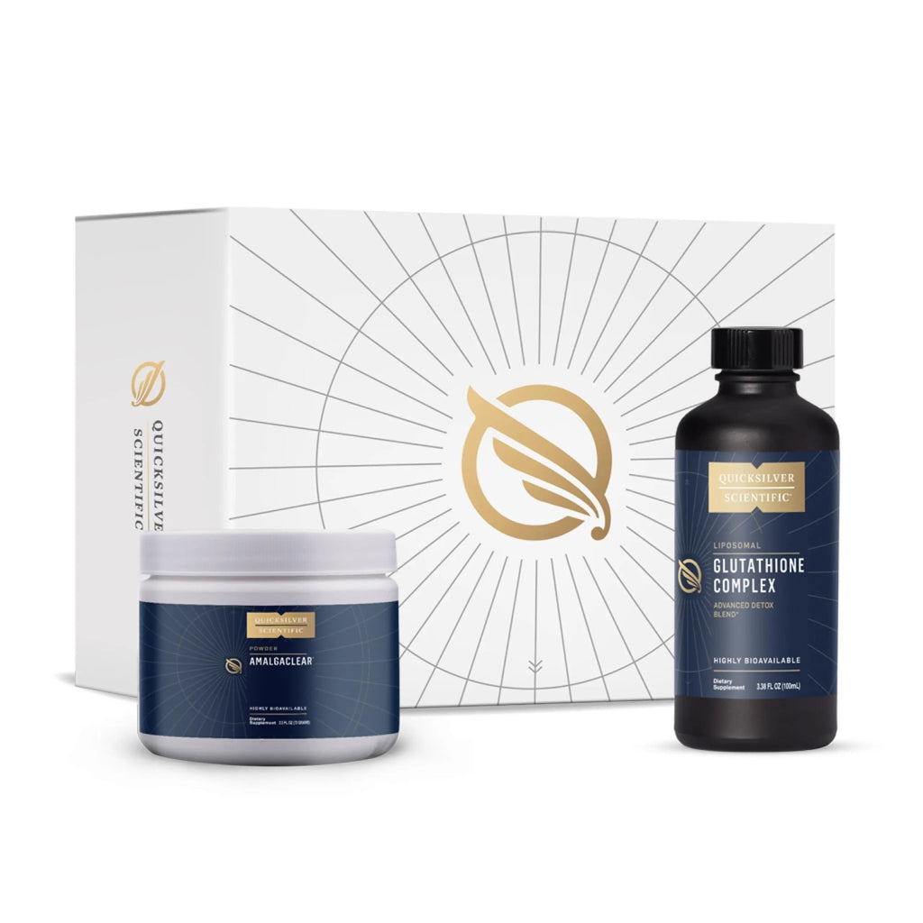 Quicksilver Scientific MerProtect Protocol - 2-Product Liver + GI Cleanse, Liposomal Glutathione Complex Supplement, Cleansing Support with Milk Thistle (2 Piece Kit with Program) - TrustMedUSA