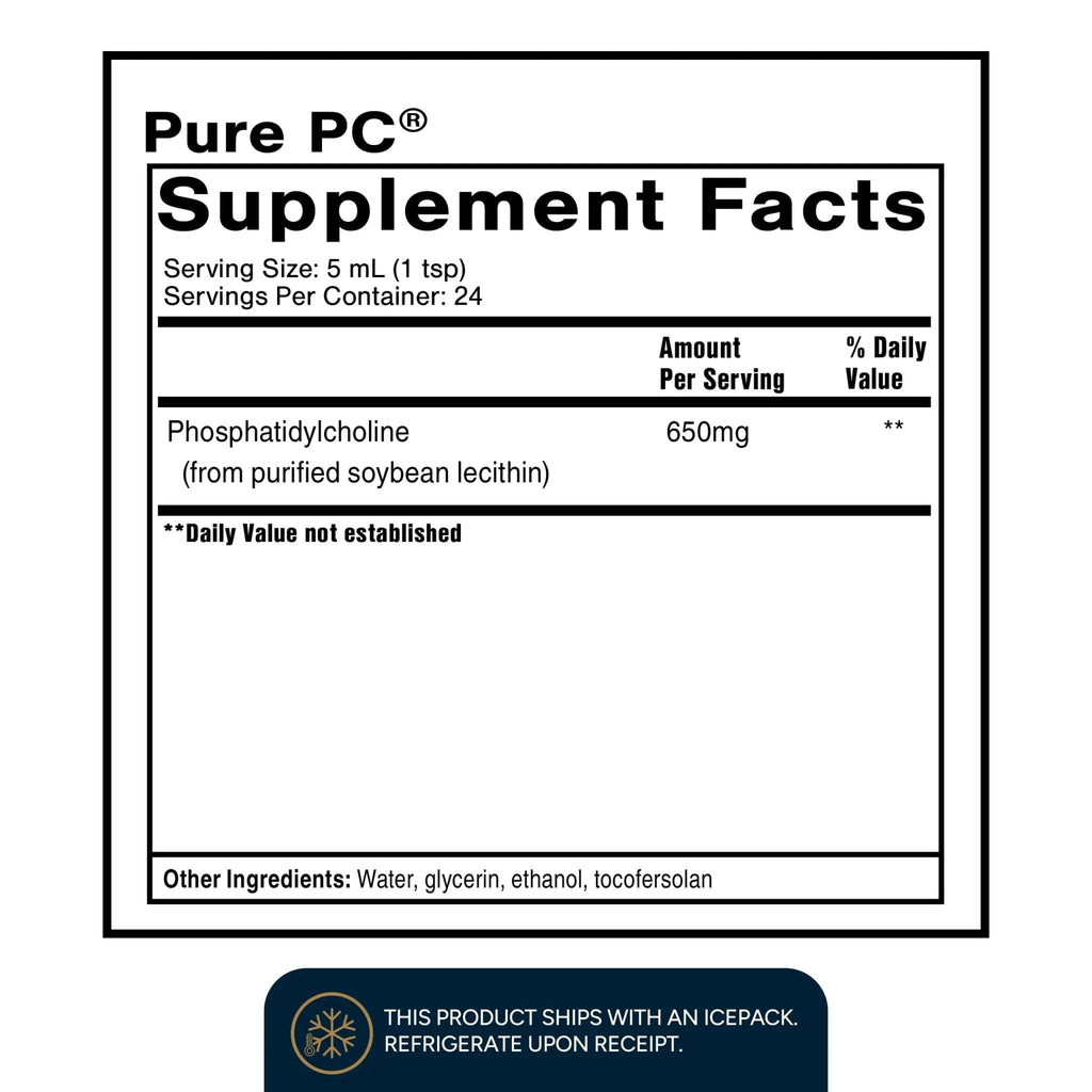 Quicksilver Scientific Micellized Pure PC - Phosphatidylcholine Liquid Supplement to Support Cellular & Liver Health - Superior Liposomal Absorption - Non-GMO Supportive Brain Supplement (4oz /120ml) - TrustMedUSA