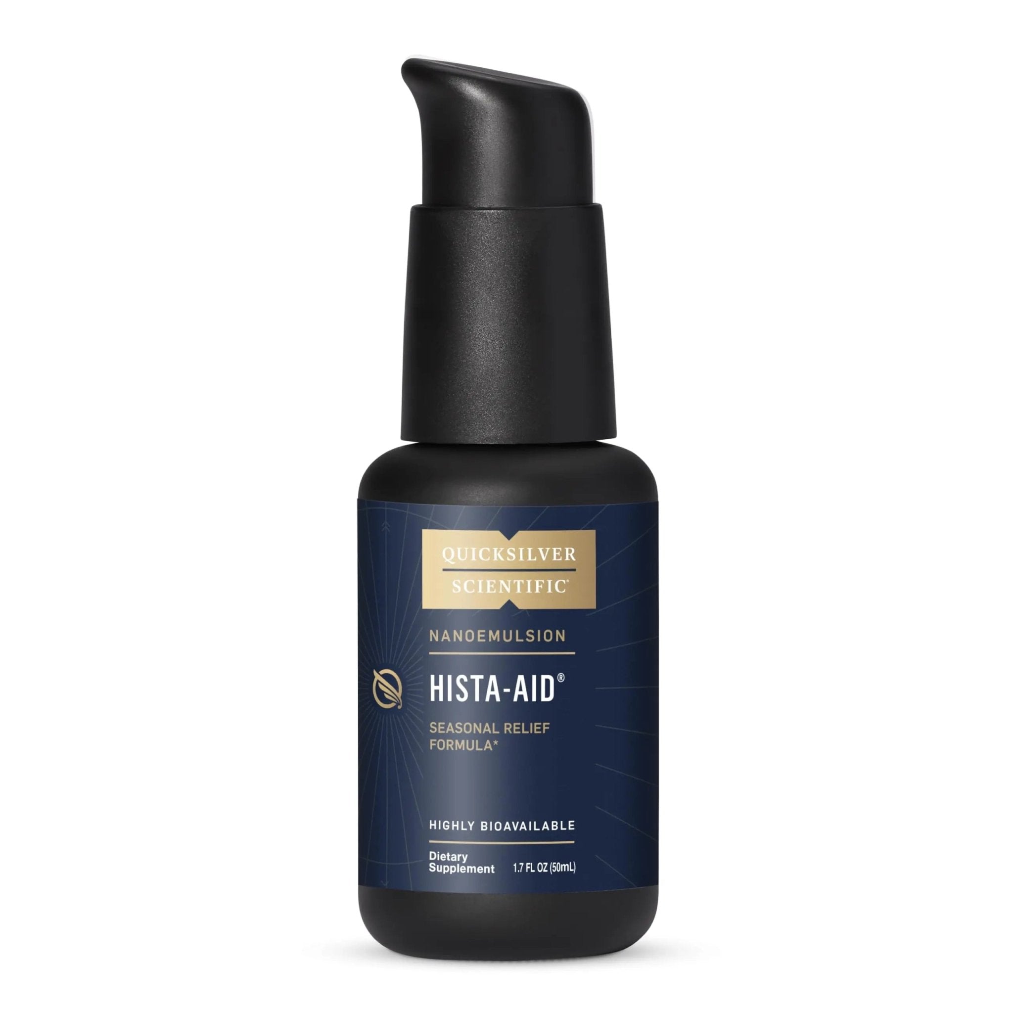 Quicksilver Scientific Nanoemulsified Hista-Aid - Flavonoids to Help Maintain Healthy Histamine Levels - Liposomal Vitamin C, DIM, Luteolin & Quercetin Liquid (50ml) - TrustMedUSA