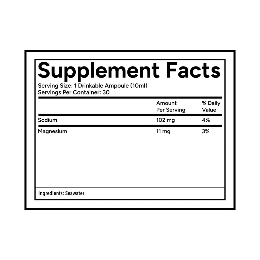 Quicksilver Scientific Original Quinton Hypertonic Solution - Sea Water Hydration - Liquid Minerals with Electrolytes for Muscle Recovery, Stamina+Mineral Replenishment (30 Single Serving Glass Vials) - TrustMedUSA