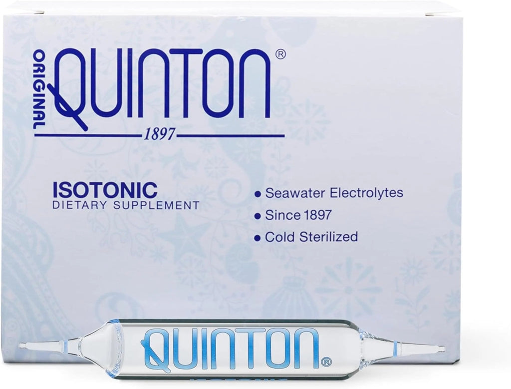 Quicksilver Scientific Original Quinton Isotonic Solution with Sea Water Minerals + Alpine Spring Water - Liquid Hydration, Electrolyte + Multi Minerals Supplement (30 Single Serving Vials) - TrustMedUSA