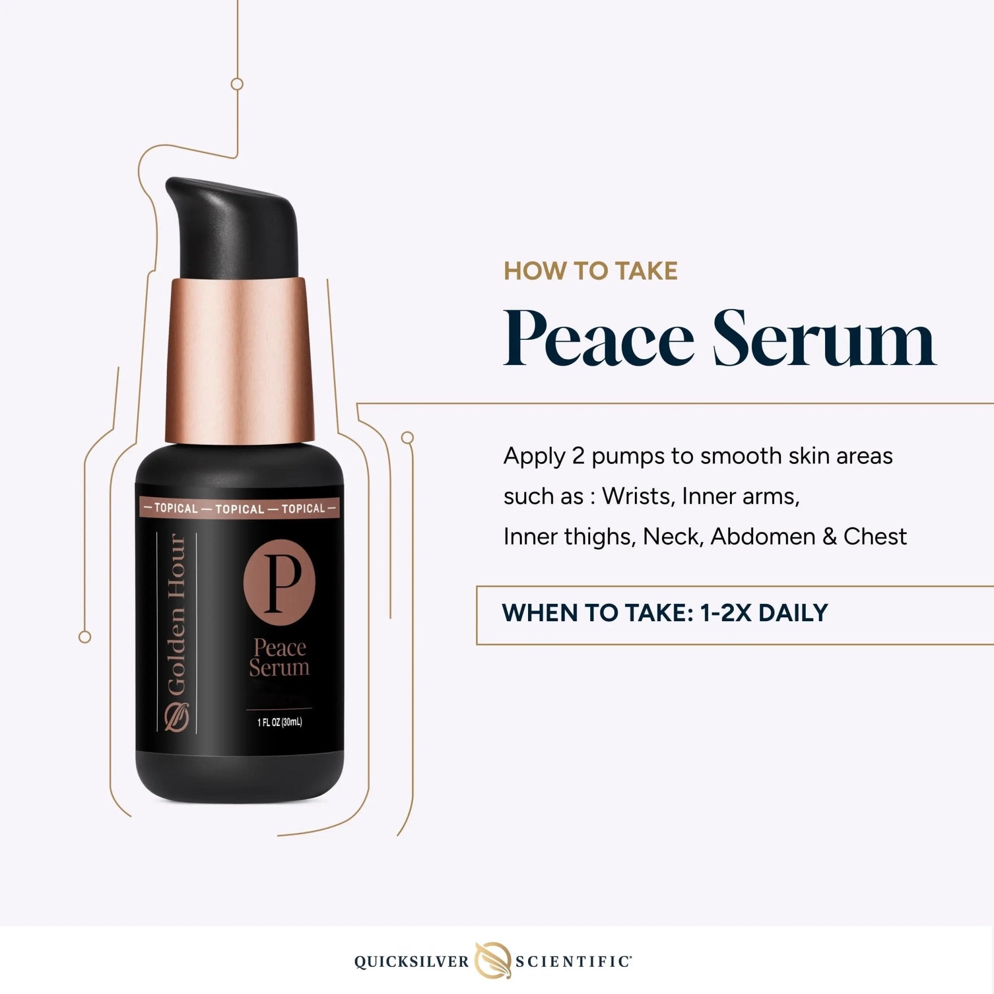 Quicksilver Scientific Peace Serum 1 fl oz (30ml) - TrustMedUSA