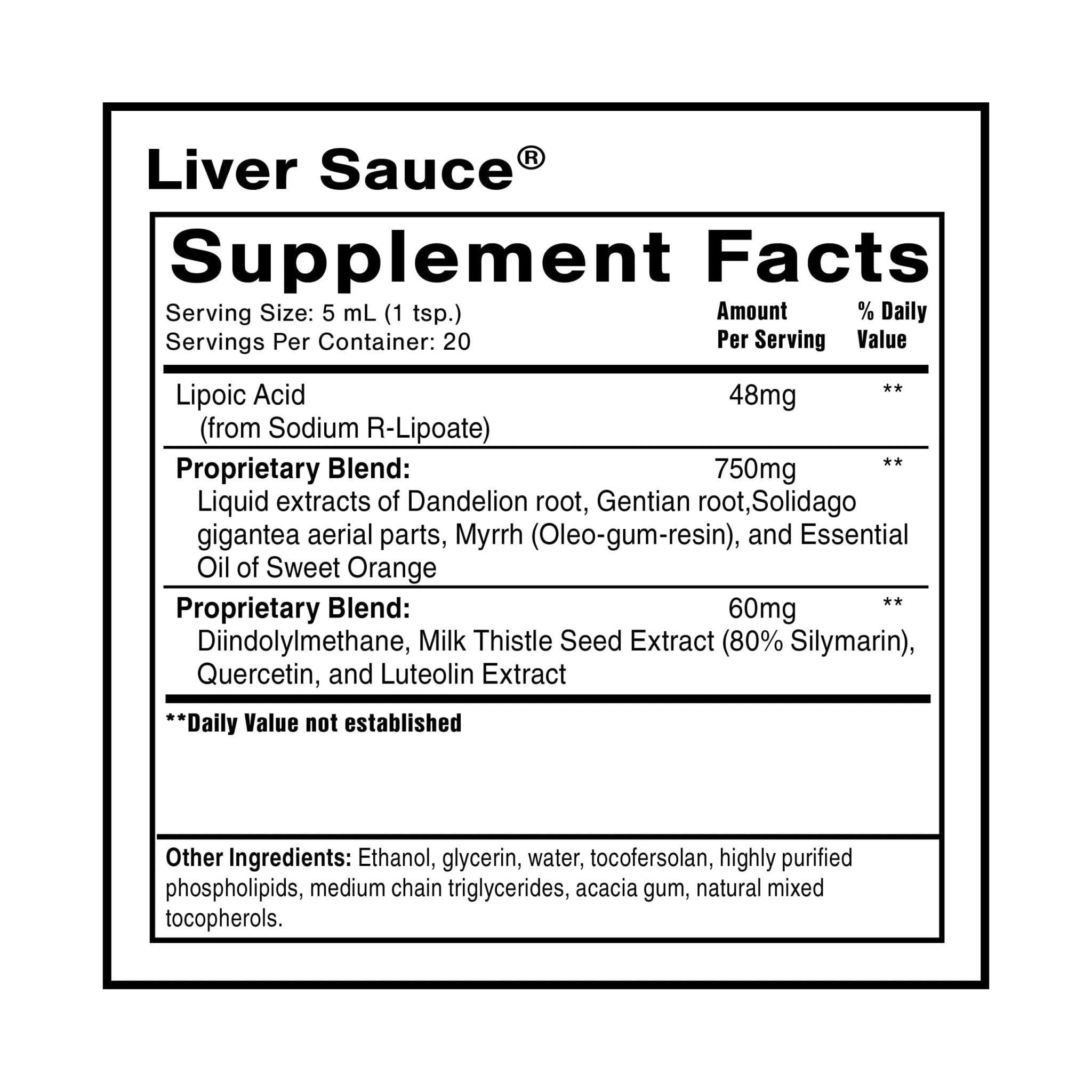 Quicksilver Scientific PushCatch Liver Detox Cleanse - 2 Piece Kit with Ultra Binder (Packets) & Liver Sauce (Liver Support Supplement with Milk Thistle Extract) to Support GI Detox & Toxin Binding - TrustMedUSA