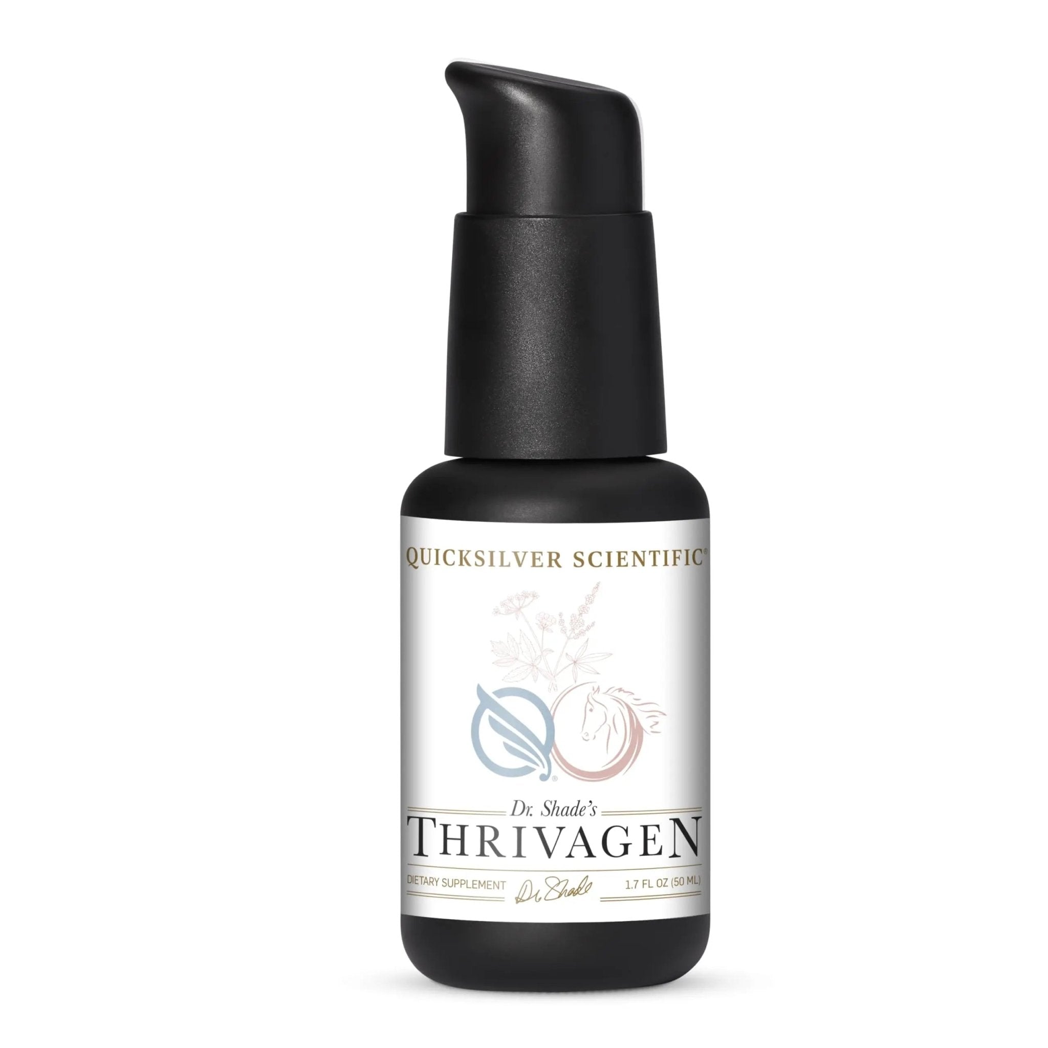 Quicksilver Scientific Thrivagen - Women's Health Supplement with 15 Energy, Hormone Balance & Adrenal Support Botanicals - Adaptogenic Herbs with Shatavari, Rhodiola & Maca Root (1.7oz / 50ml) - TrustMedUSA