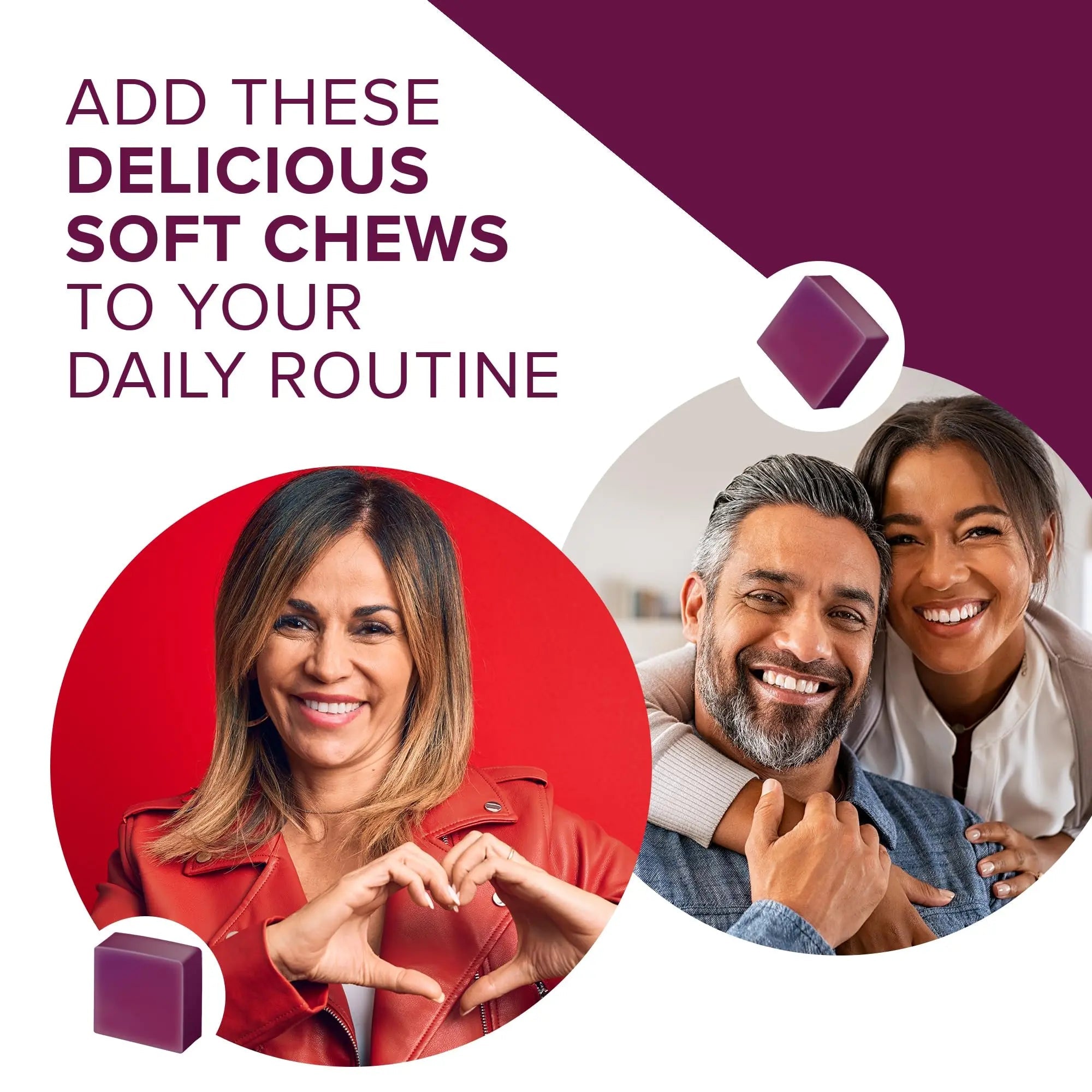 Qunol Beets Chews for Blood Pressure Support, 3 in 1 Beets + CoQ10 + Grape Seed Extract, - TrustMedUSA