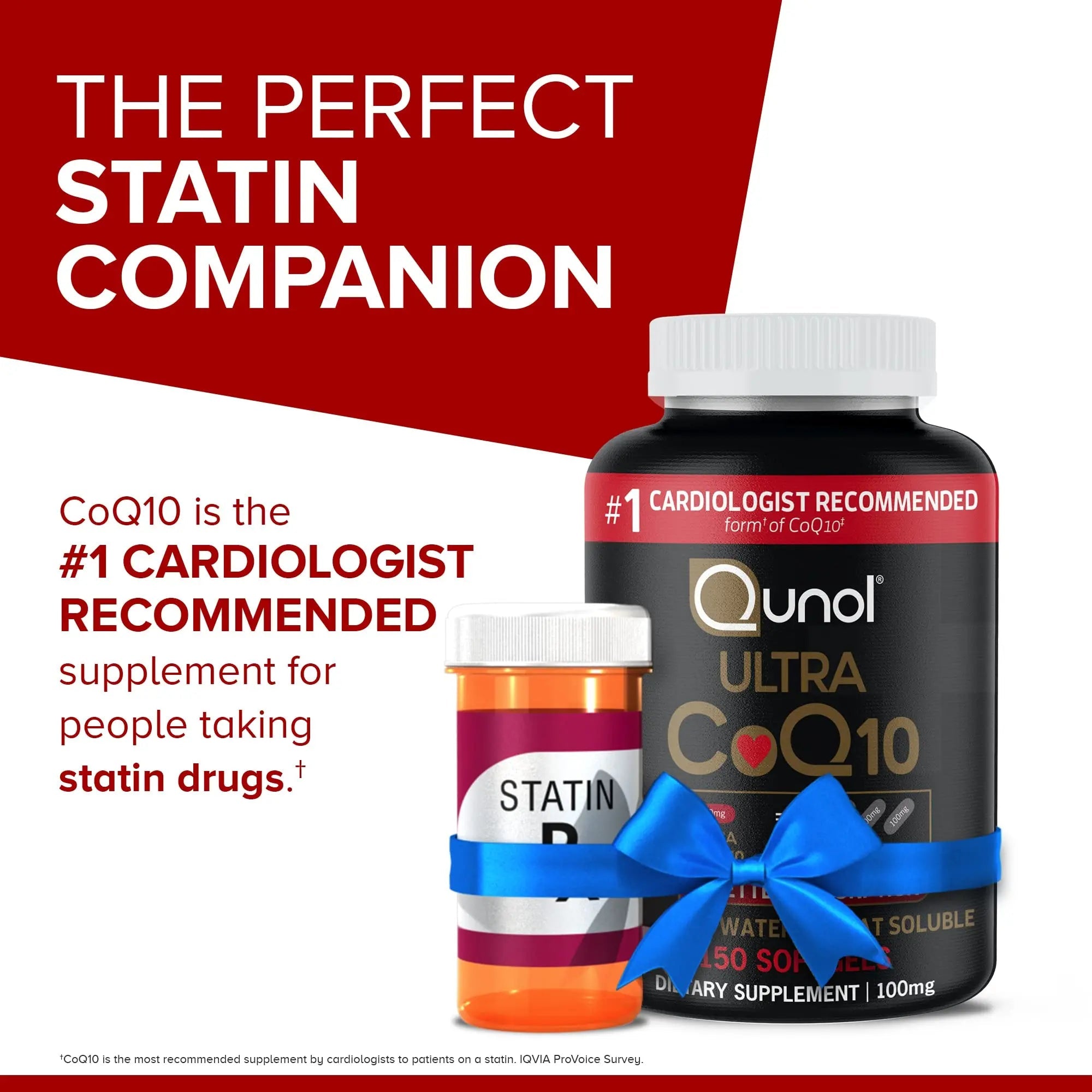 Qunol CoQ10 100mg Softgels Ultra 3X Better Absorption Coenzyme Q10 - Antioxidant - TrustMedUSA