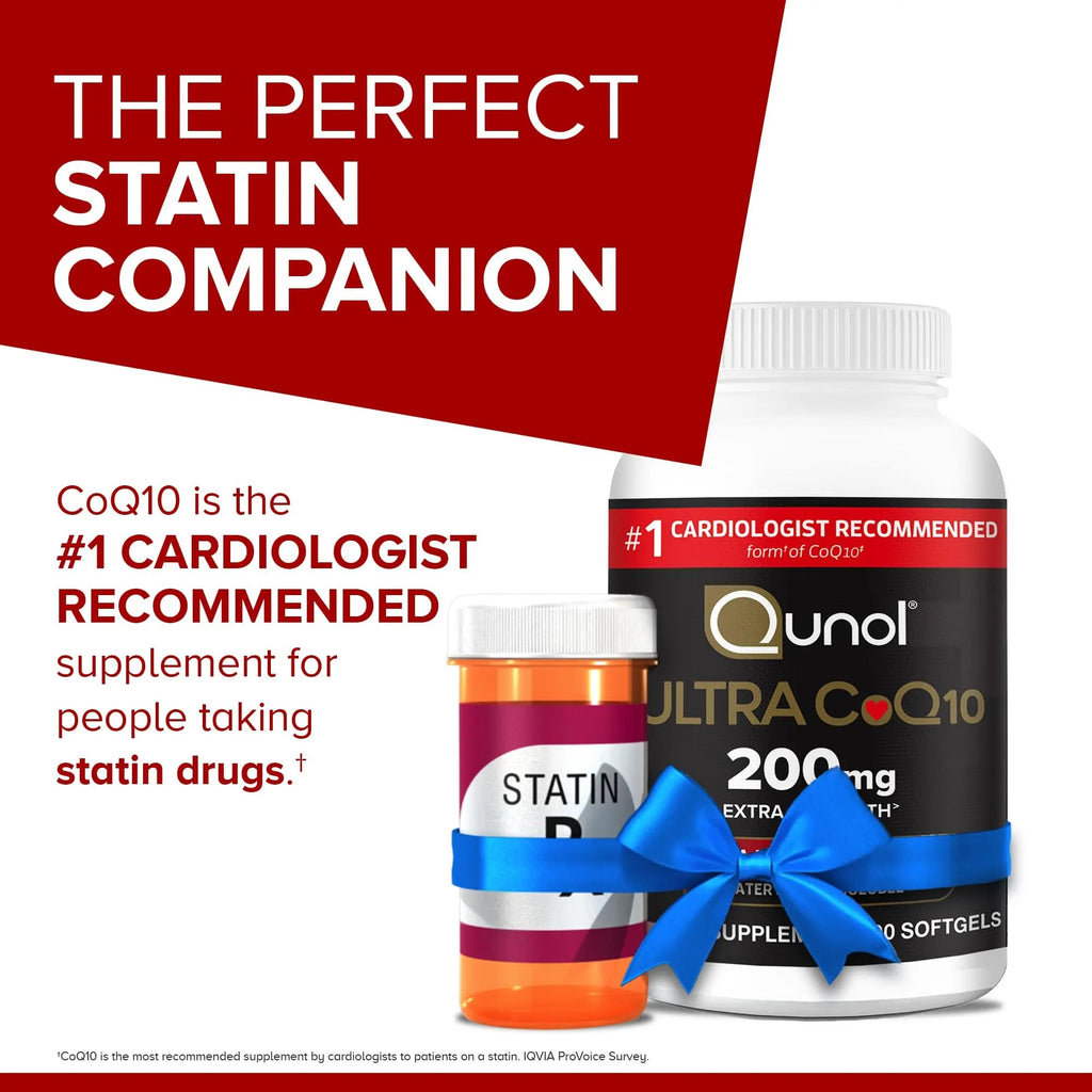 Qunol CoQ10 200mg Softgels, Ultra CoQ10 - Ultra High Absorption Coenzyme Q10 - TrustMedUSA