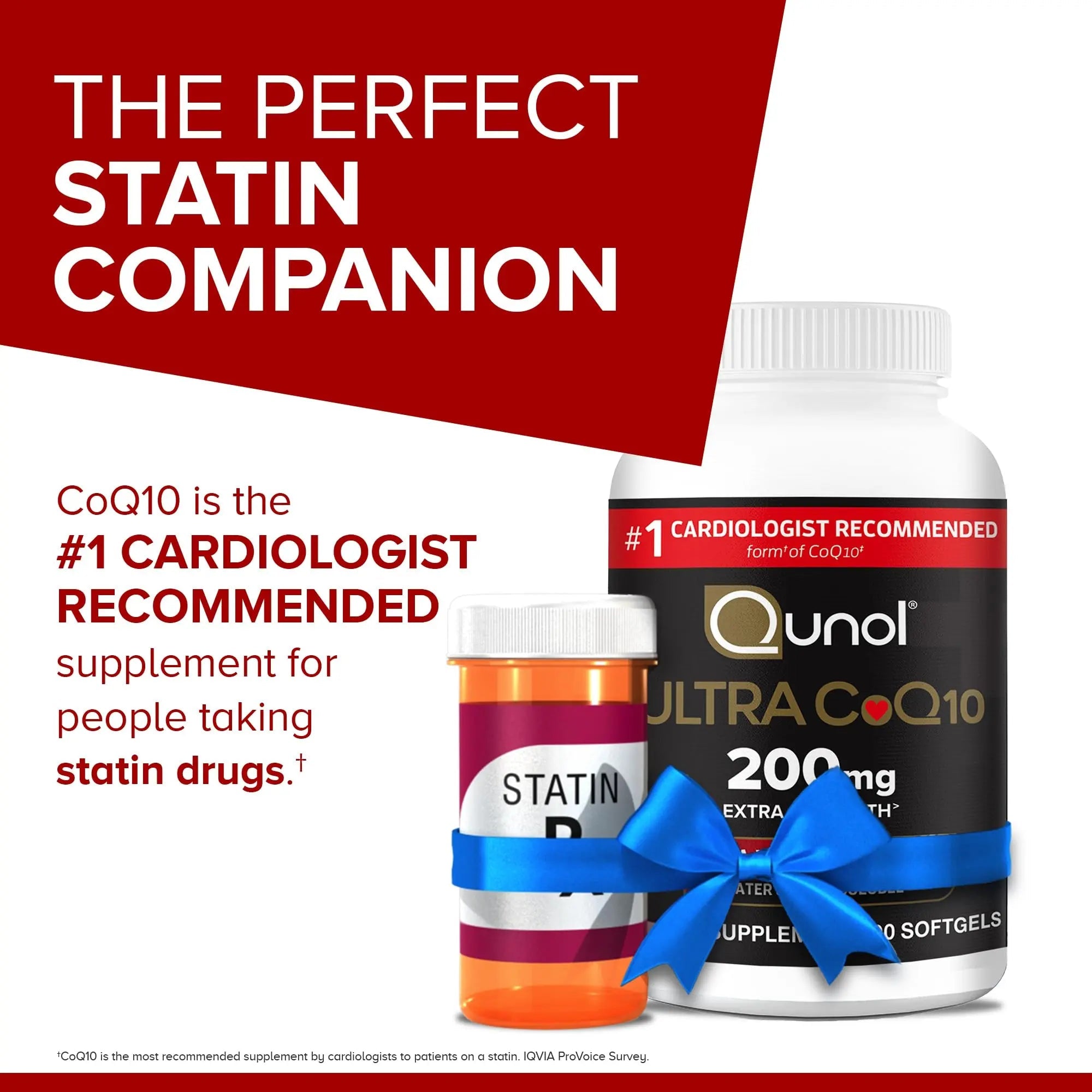 Qunol CoQ10 200mg Softgels, Ultra CoQ10 - Ultra High Absorption Coenzyme Q10 - TrustMedUSA