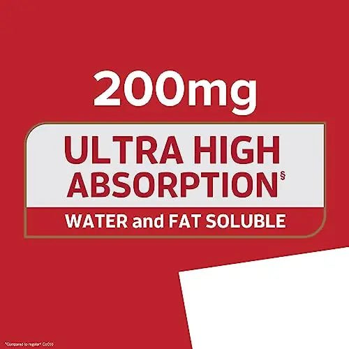 Qunol CoQ10 200mg Softgels, Ultra CoQ10 - Ultra High Absorption Coenzyme Q10 Supplem - TrustMedUSA