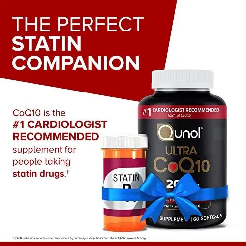 Qunol CoQ10 200mg Softgels, Ultra CoQ10 - Ultra High Absorption Coenzyme Q10 Supplem - TrustMedUSA