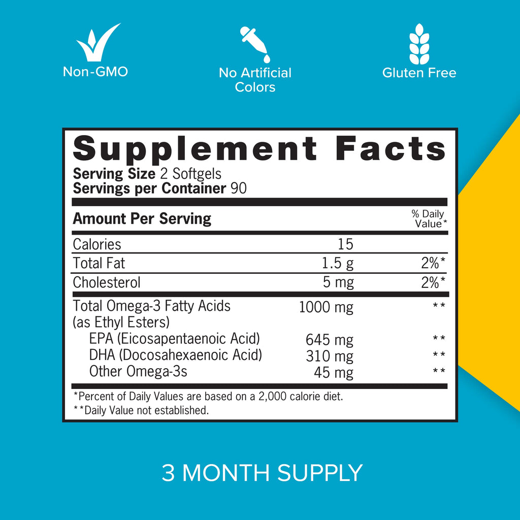 Qunol Fish Oil Omega 3 Mini Softgels, 1000mg Omega 3 EPA + DHA, Ultra Pure Supplements, Heart Health Support, Lemon Flavor - TrustMedUSA
