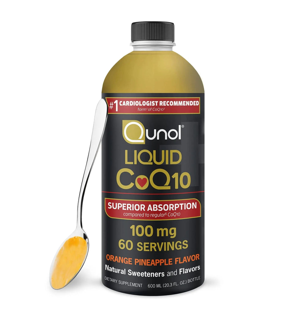 Qunol Liquid CoQ10 100mg, Superior Absorption Natural Supplement Form of Coenzyme - TrustMedUSA