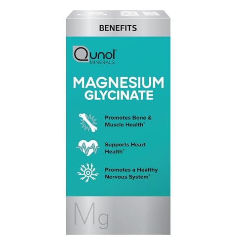 Qunol Magnesium Glycinate 300mg, 100% Glycinate Chelated Magnesium Supplement, 150ct Tablets - TrustMedUSA