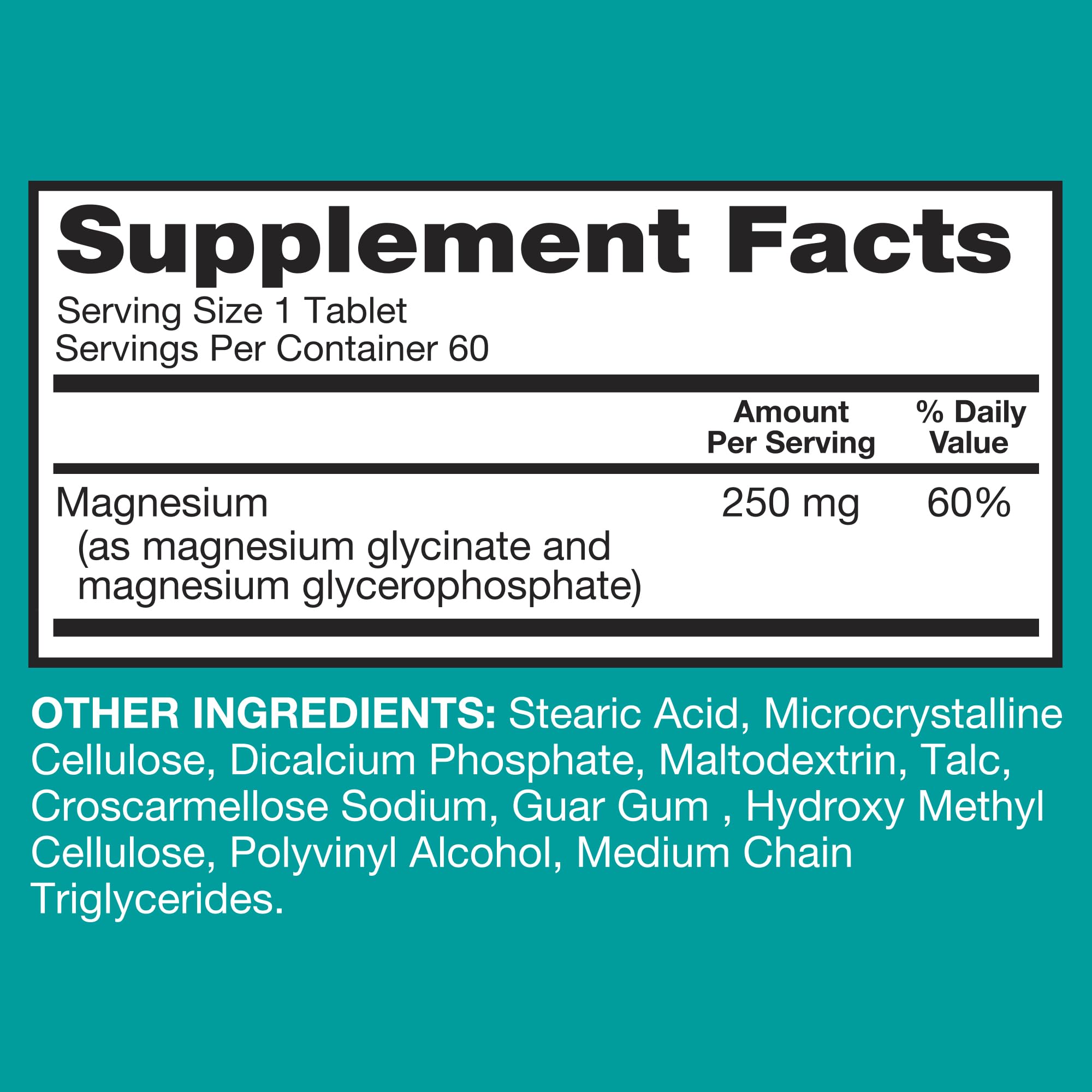 Qunol Magnesium Glycinate Complex, Gentle on Stomach, 250mg One Pill Dose, Superior-Absorption Magnesium, Nerve - TrustMedUSA
