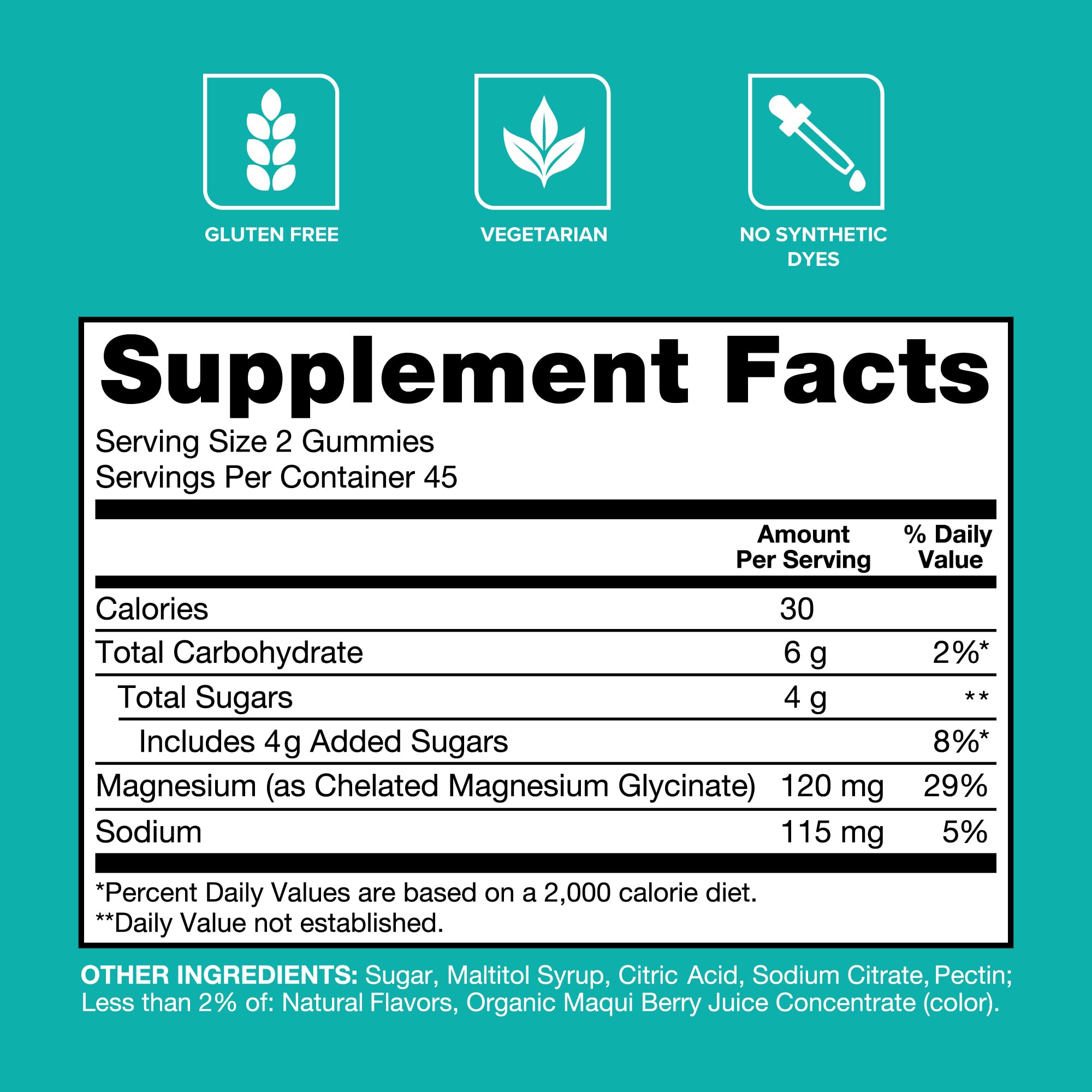 Qunol Magnesium Glycinate Gummies, 120mg of Magnesium Glycinate, High Absorption, Mixed Berry, 90 Count (Pack of 1) - TrustMedUSA