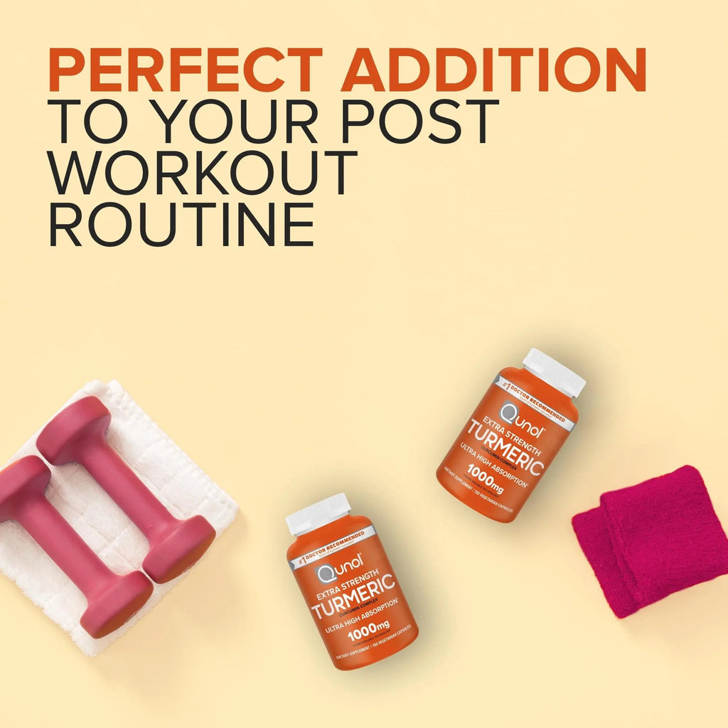 Qunol Turmeric Curcumin Supplement, Turmeric 1000mg with Ultra High Absorption - TrustMedUSA