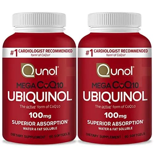 Qunol Ubiquinol CoQ10 100mg Softgels, Mega Ubiquinol 100mg - Superior Absorption - TrustMedUSA