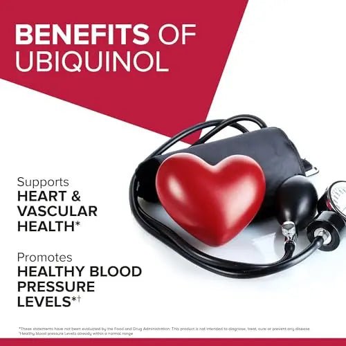 Qunol Ubiquinol CoQ10 100mg Softgels, Qunol Mega Ubiquinol 100mg - Superior Absorpti - TrustMedUSA
