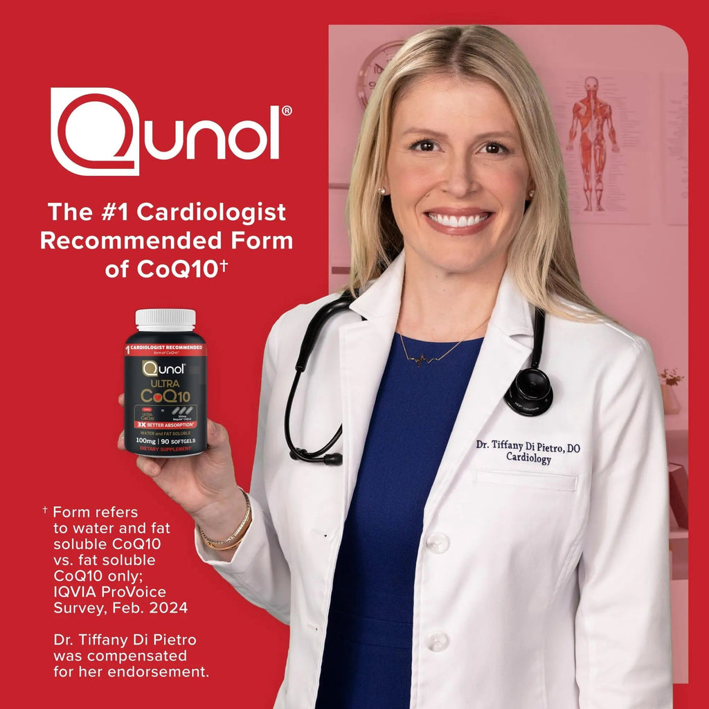 Qunol Ultra CoQ10 100mg Softgels- 3x Better Absorption, Antioxidant for Heart Health & Energy Production, Coenzyme Q10 Vitamins - TrustMedUSA