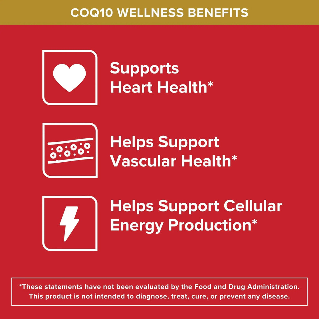 Qunol Ultra CoQ10 100mg Softgels- 3x Better Absorption, Antioxidant for Heart Health & Energy Production, Coenzyme Q10 Vitamins - TrustMedUSA