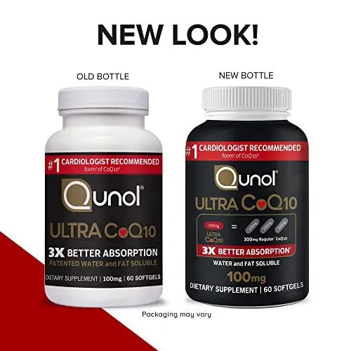Qunol Ultra CoQ10 100mg Softgels- 3x Better Absorption Coenzyme Q10 Supplements - TrustMedUSA